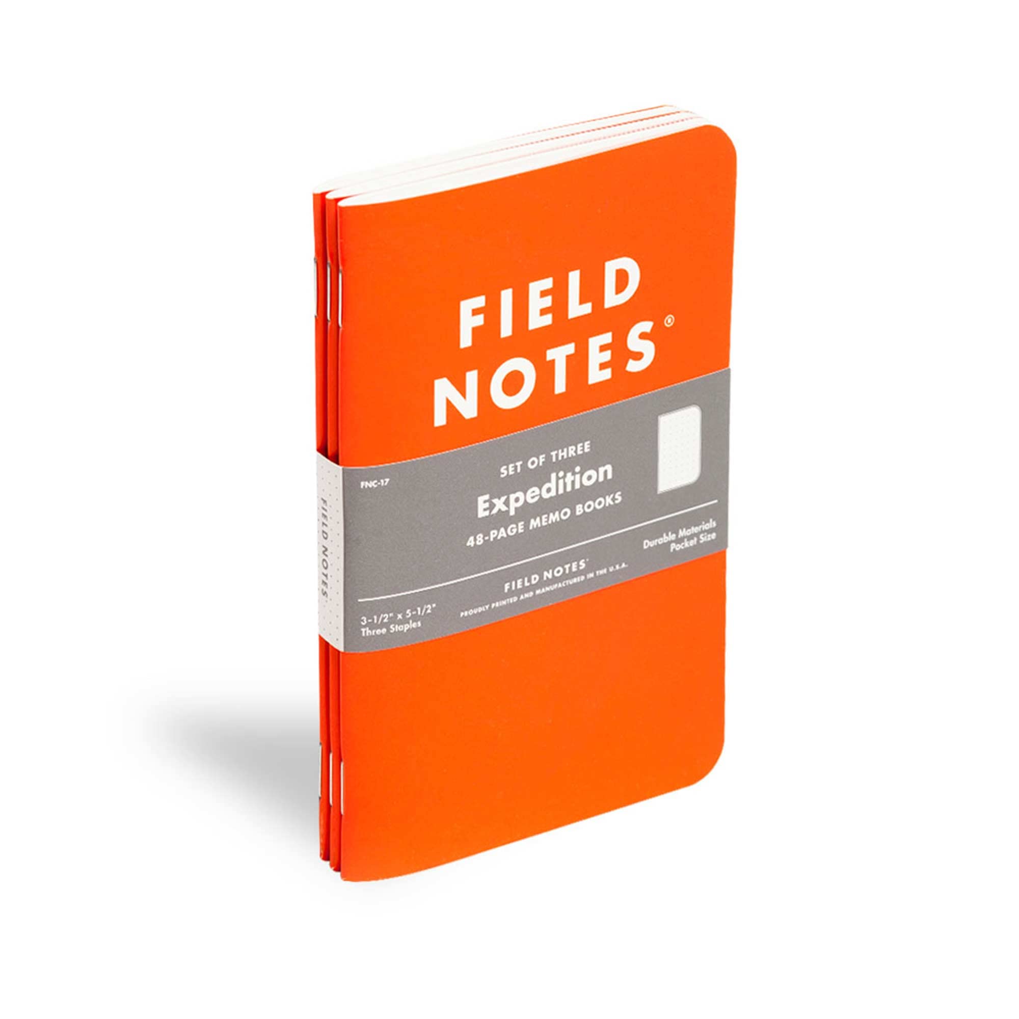 Field Notes Expedition Edition 3-Pack - Waterproof Notebook for Outdoor Adventures, Hiking & Travel Journaling