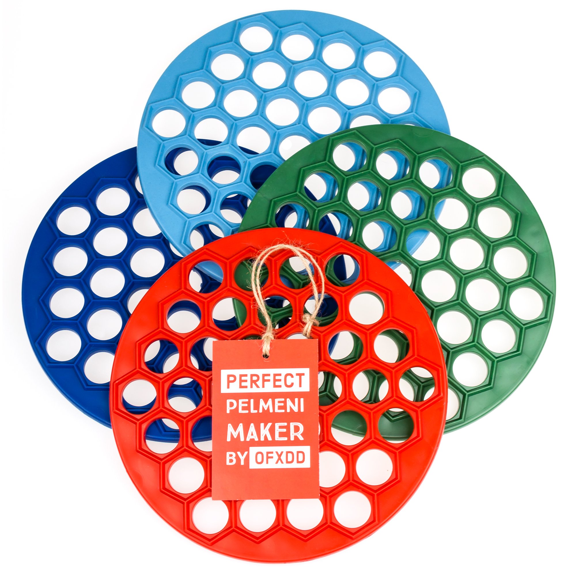 Russian Pelmeni Dumpling Maker Mold - 2 Pack Kitchen Tool for Homemade Dumplings, Ravioli & Pelmeni - Perfect for Family Cooking & Party Food Prep