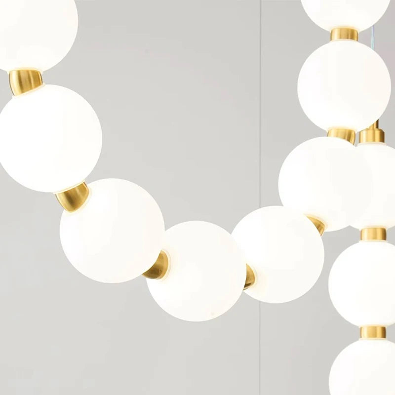 Lexi Modern Acrylic Orb Chandelier - Elegant Crystal Ball Ceiling Light Fixture for Dining Room, Living Room & Bedroom Decor