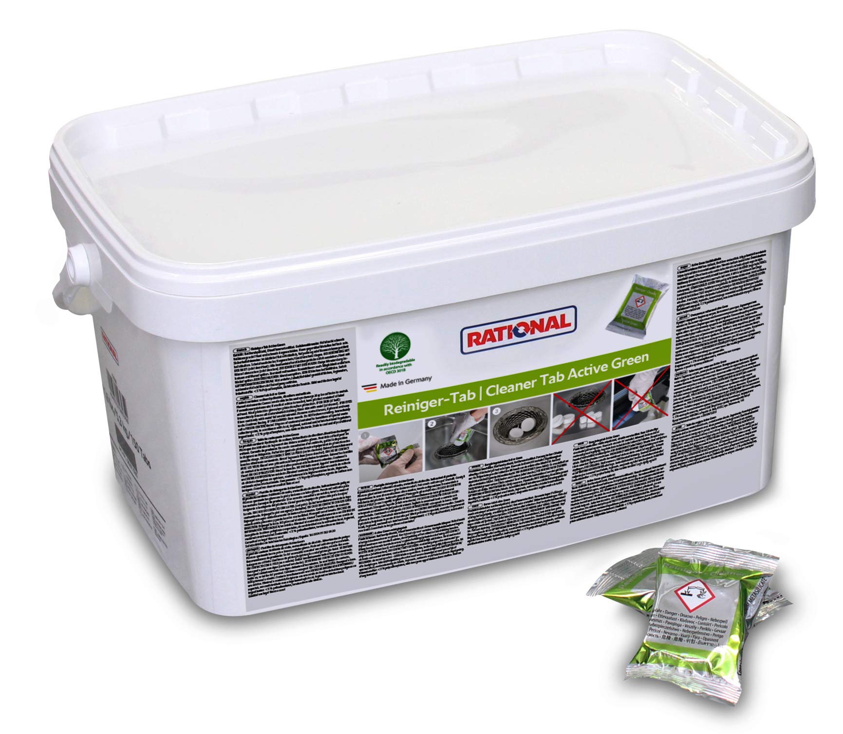 RATIONAL Active Green Cleaning OEM Tablets for iCombi Pro - 150 Tablets | Eco-Friendly Dishwasher & Kitchen Cleaning Solution for Commercial Use