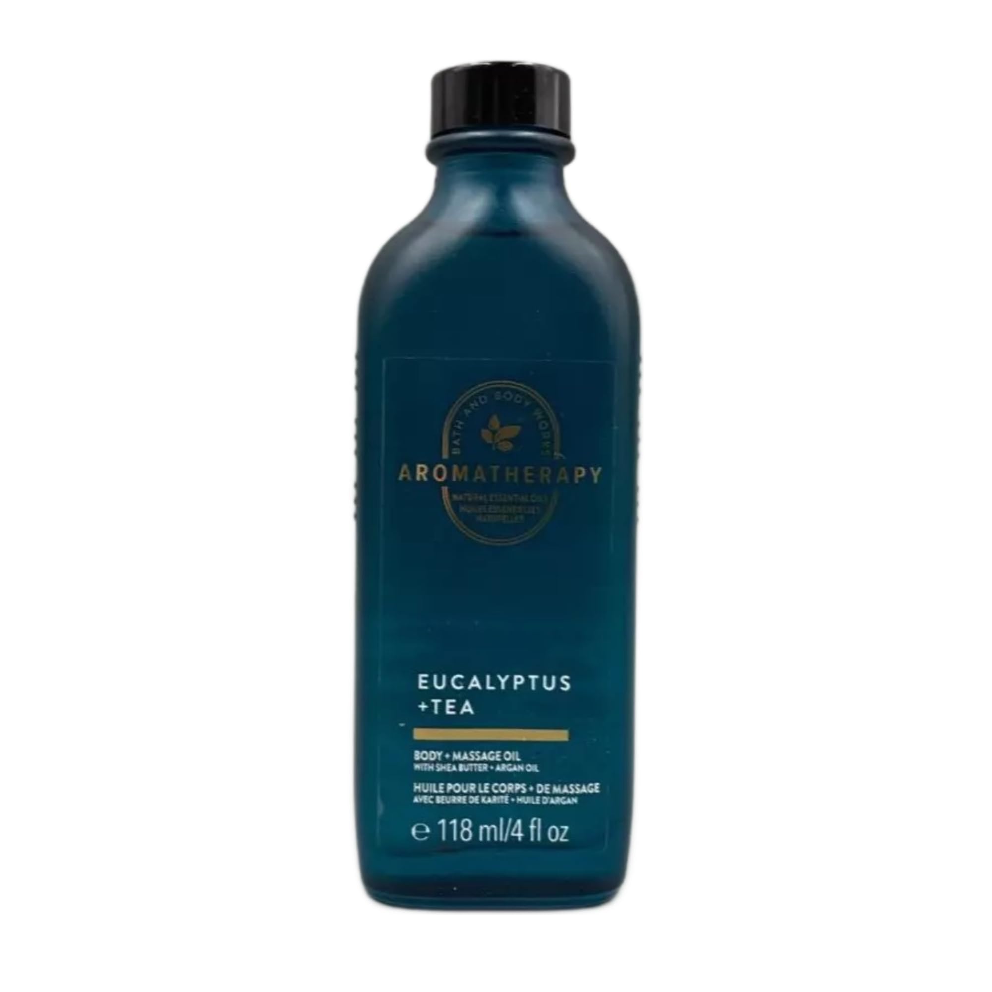Bath and Body Works Nourishing Body Oil with Eucalyptus & Tea - 4 oz | Hydrating Moisturizer for Dry Skin | Perfect for Massage, Aromatherapy & Post-Shower Hydration