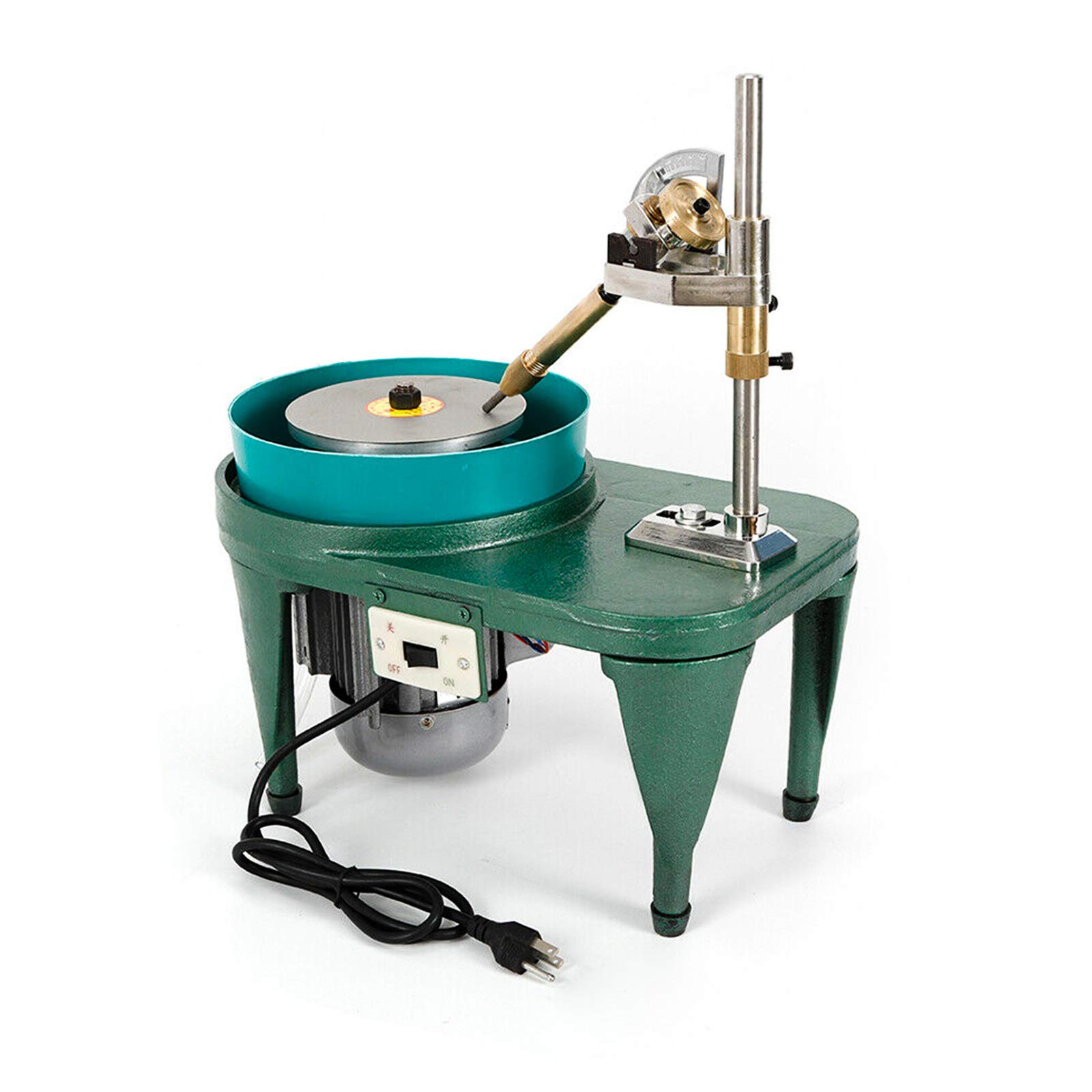 Gem Faceting Machine TBVECHI 110V Jewelry Rock Bench Polishing Grinding Machine - Professional Bench Lathe Polisher Tool for Jewelry Making, Lapidary & Stone Cutting - Perfect for Gemstones, Crystals & DIY Jewelry Crafting