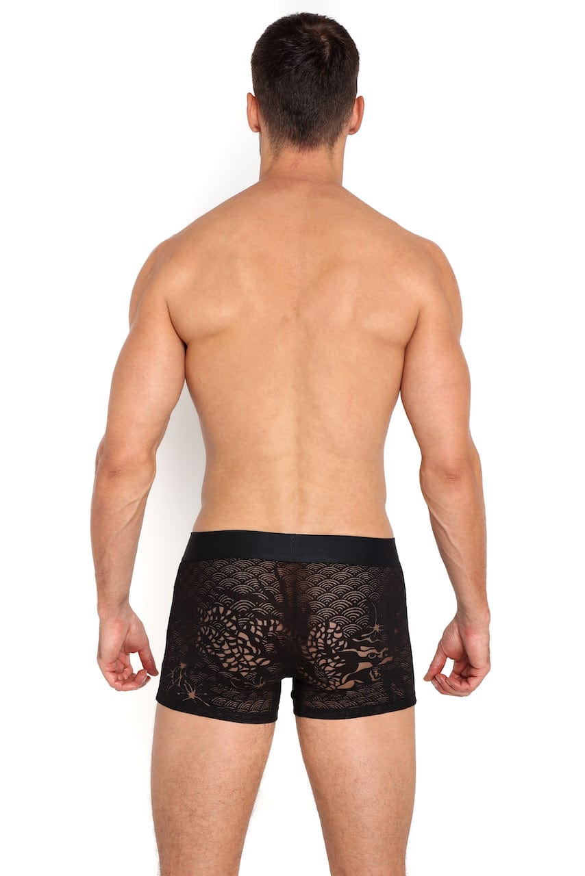 Dragon Burnout Black Trunk - Stylish Durable Travel Luggage for Men & Women | Perfect for Weekend Getaways, Gym Bag, and Carry-On Essentials