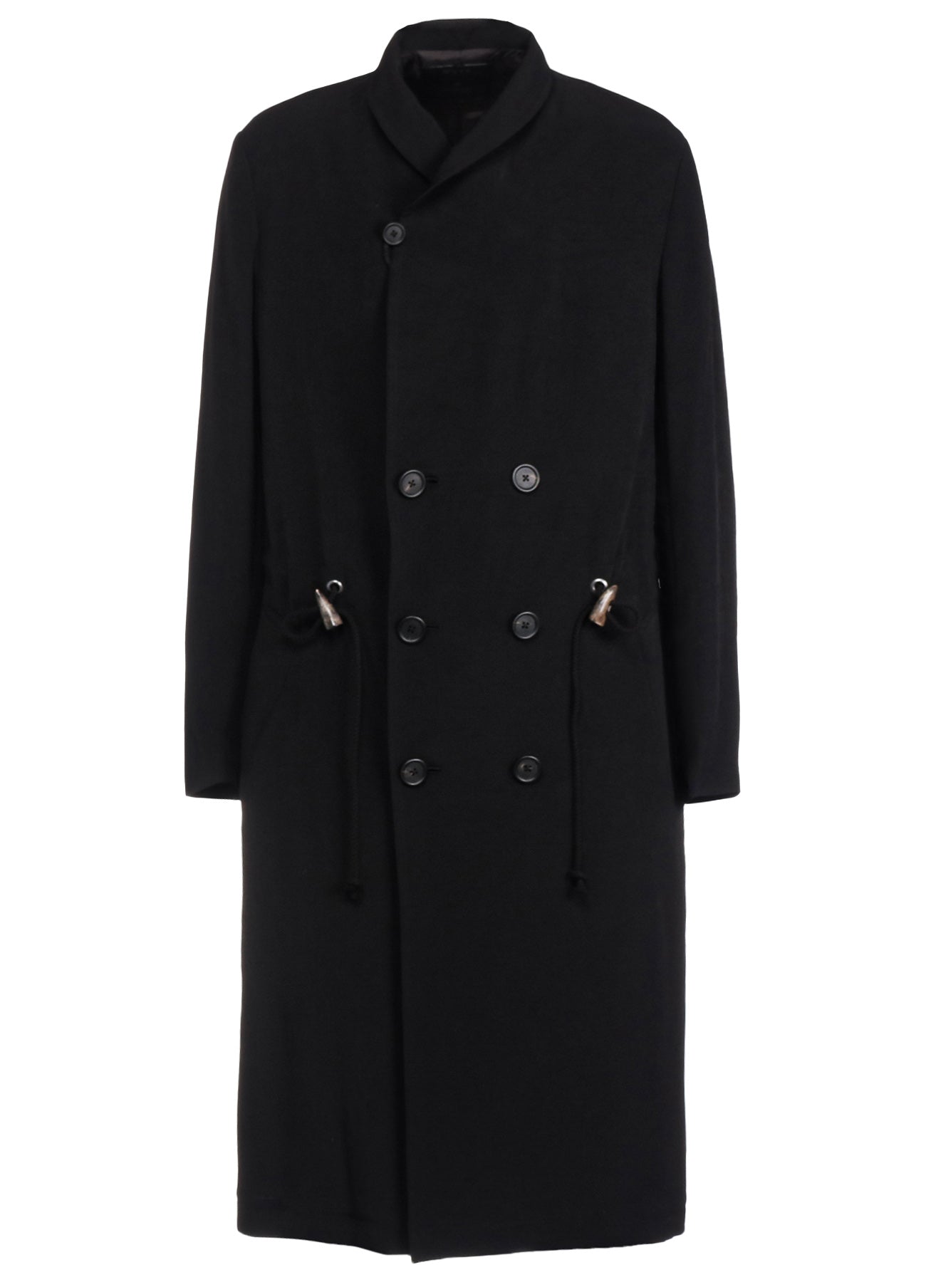 Elegant Crepe de Chine Shawl Collar Double Breasted Coat for Women - Perfect for Office Wear, Evening Events & Fall Outerwear