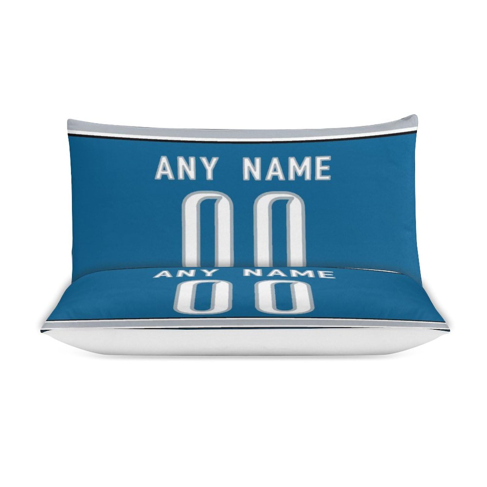 Custom Football Comforter Set - 3 Piece Bedding with Comforter Cover & 2 Pillowcases | Personalized Name & Number | Soft Lightweight Quilt for Sports Fans | Perfect for Game Day Decor & Football Themed Bedrooms