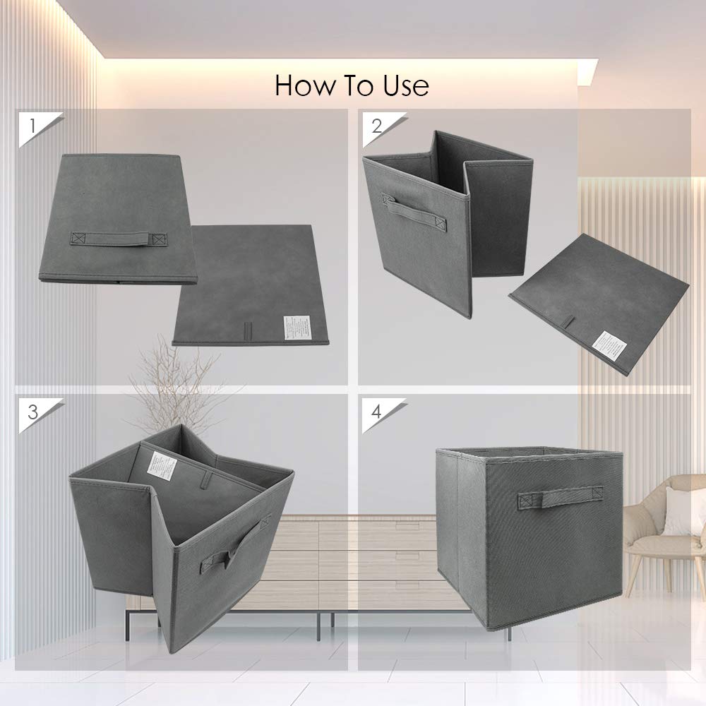 3-Pack Mini Fabric Storage Cubes 9
