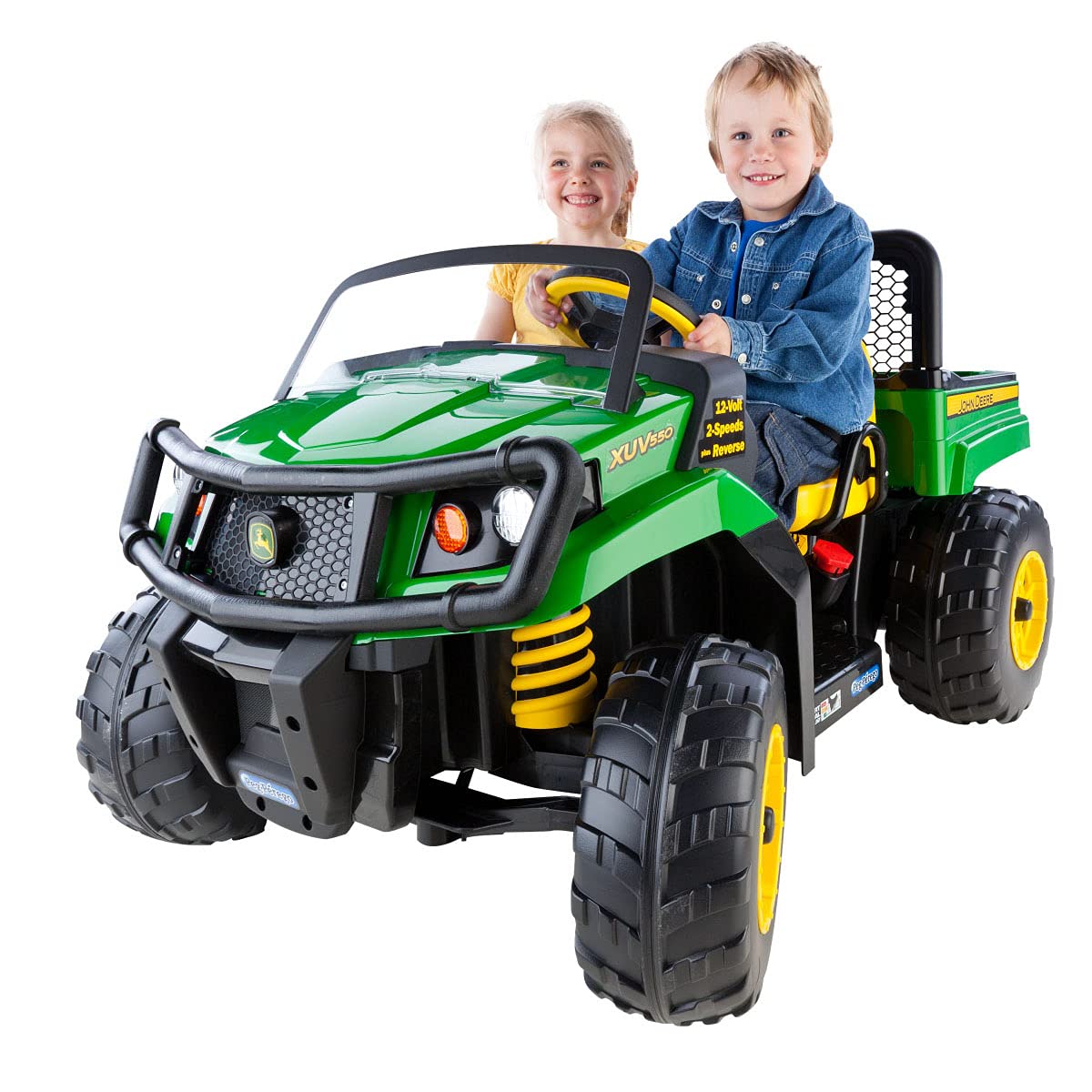 Peg Perego John Deere Gator XUV Replacement Rear Wheels - Durable Ride-On Toy Tires for Kids 6V & 12V Battery-Powered Vehicles - Perfect for Outdoor Play, Backyard Adventures & Farm-Themed Fun