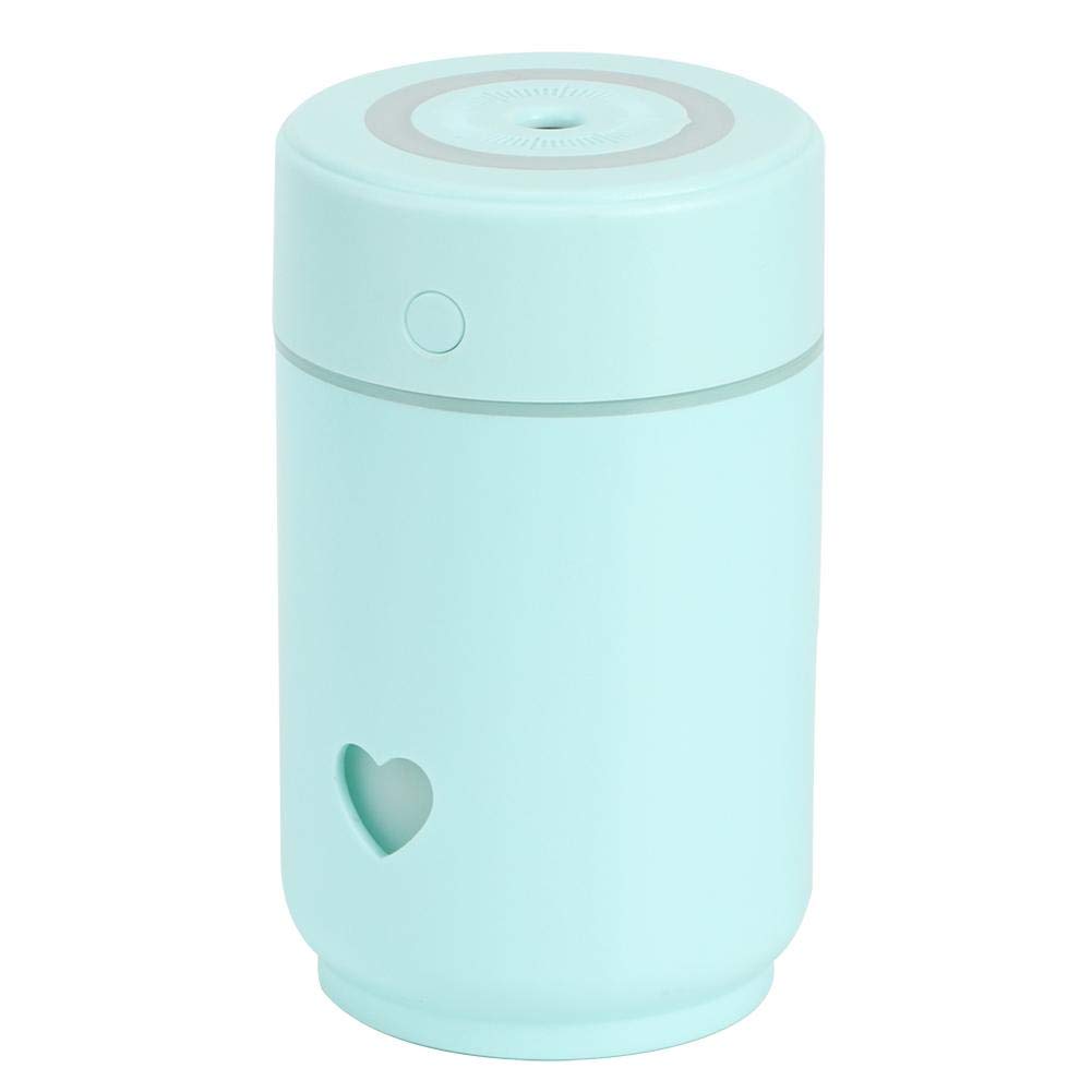 Ultra Quiet Cool Mist Humidifier with USB Port & 220ml Aroma Diffuser - Night Light for Car, Home, Office (Green) | Perfect for Dry Air Relief, Aromatherapy & Better Sleep