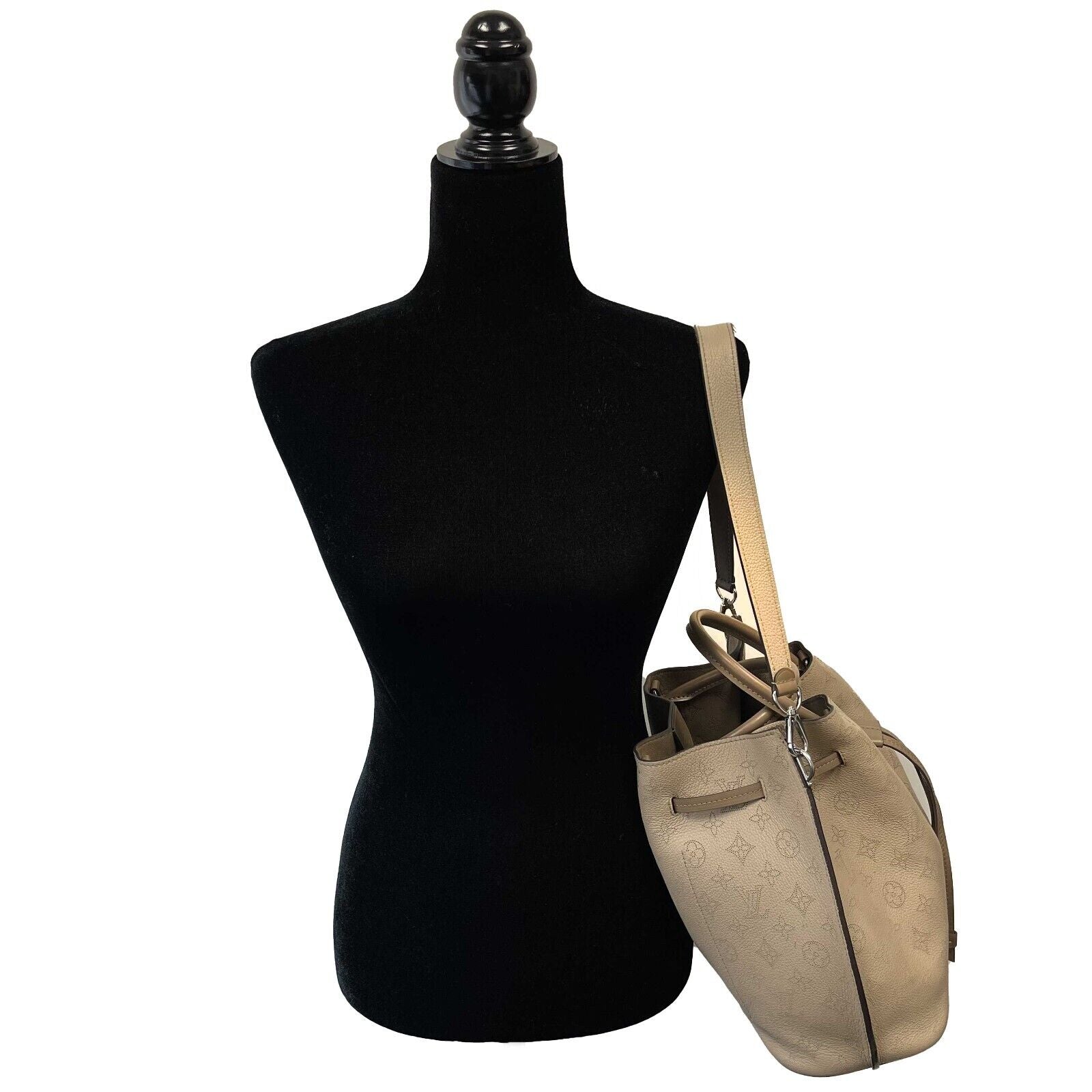 Louis Vuitton Mahina Girolata Handbag in Galet Grey - Top Handle & Adjustable Shoulder Strap | Luxury Leather Tote for Women, Perfect for Work, Travel & Everyday Use