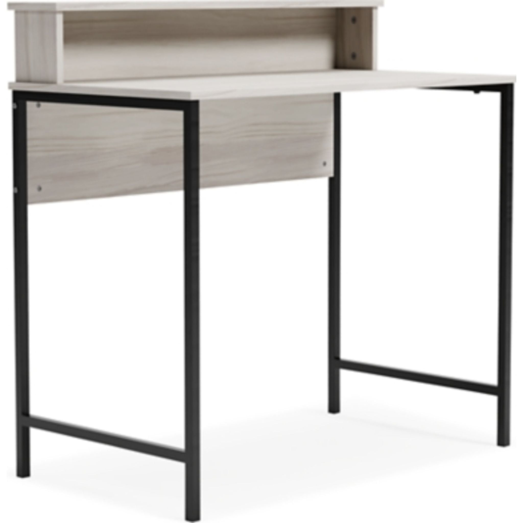Bayflynn Modern Office Desk - White & Black Ergonomic Computer Workstation for Home & Office Use | Perfect for Remote Work, Gaming & Study