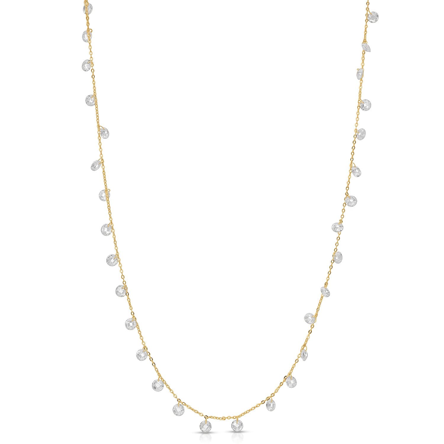 Swarovski Crystal Necklace By The Yard - Elegant Beaded Chain for Women, Gift for Her | Perfect for Weddings, Parties & Everyday Wear