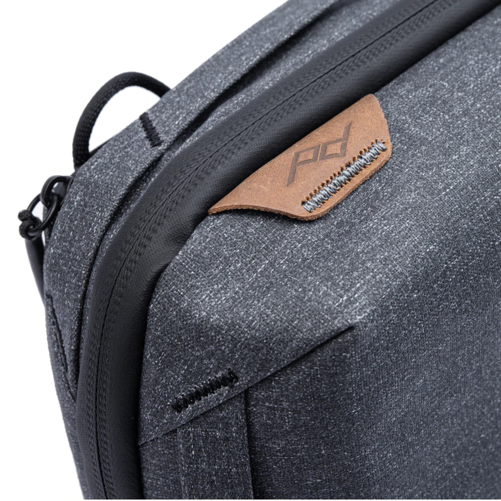 Peak Design Tech Pouch V2 - Premium Travel Organizer for Electronics & Accessories | Water-Resistant Charcoal Gray Gear Case | Perfect for Laptops, Cameras, Cables & Travel Essentials