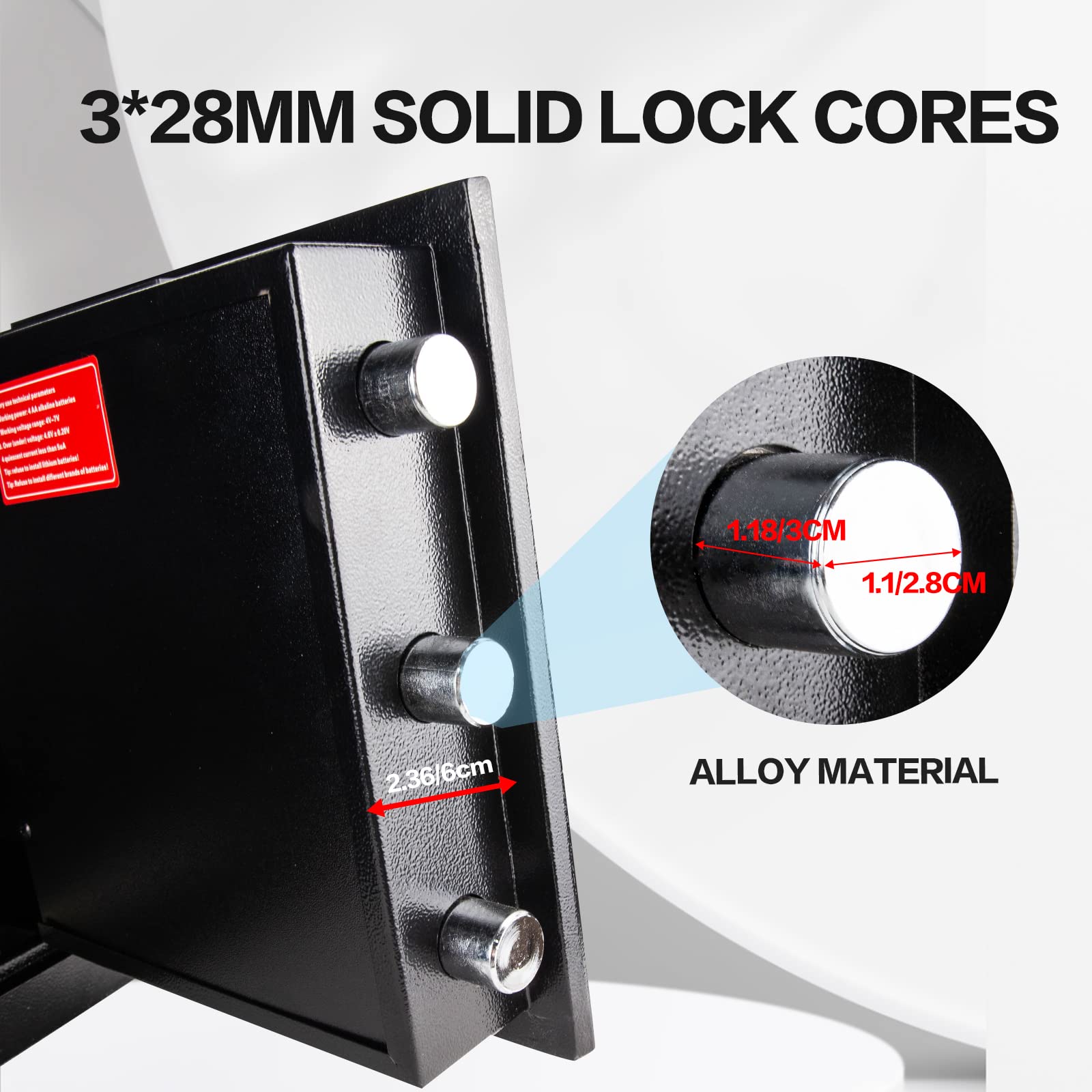 2.5 Cubic Foot Biometric Fingerprint Safe Box with Digital Touch Screen Keypad - Secure Drop Slot & Front Loading Design for Cash, Valuables & Mail - Ideal for Business Security, Home Office & Retail Use