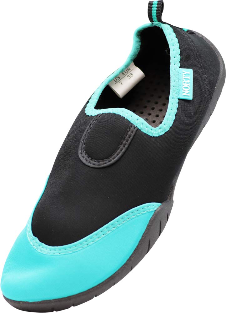 NORTY Men's Aqua Water Shoes for Swimming, Beach & Sports - Lightweight Slip-On Quick Dry Shoes - Runs Small (Size Up) - Perfect for Pool, Beach Volleyball, Kayaking & Water Activities