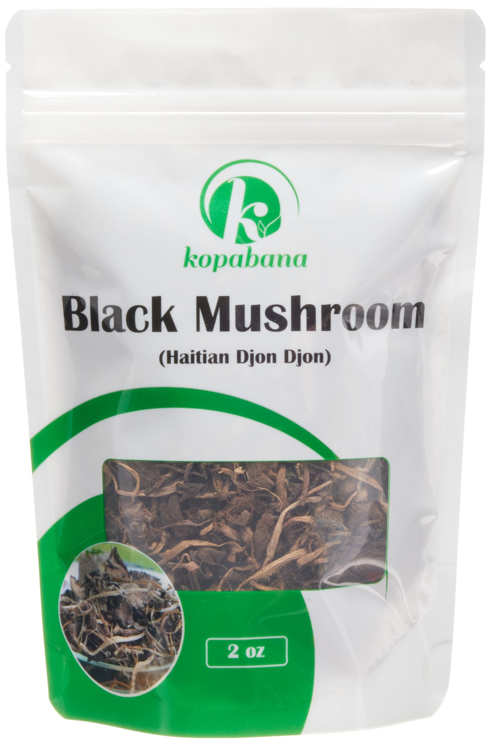 Premium Djon-Djon Haitian Black Mushrooms for Authentic Rice Cooking | 2oz Pack | Perfect for Haitian Rice & Beans, Soups, and Caribbean Cuisine