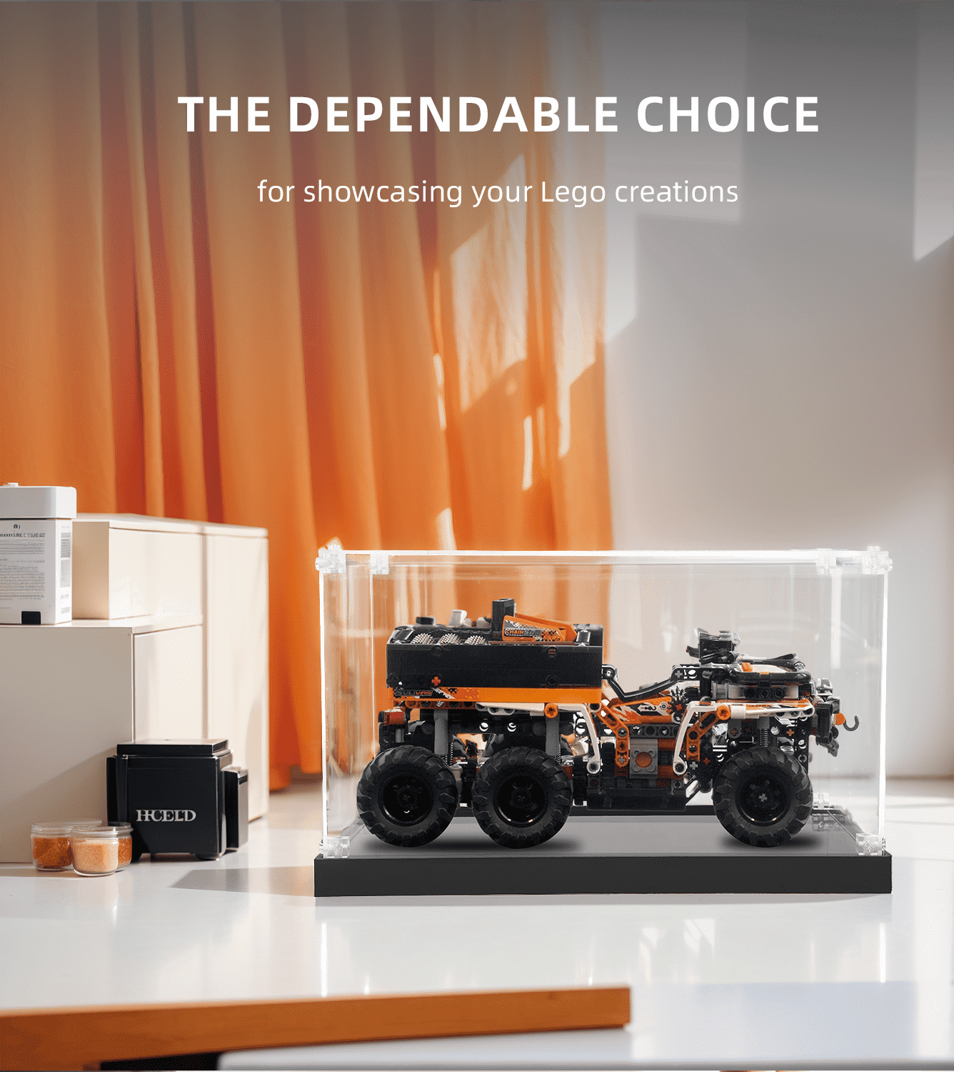 LEGO Technic All Terrain Vehicle 42139 Display Case - Clear Acrylic Protection Box for LEGO Model Showcase - Perfect for Home Decor, Office Display & Collector's Showcase