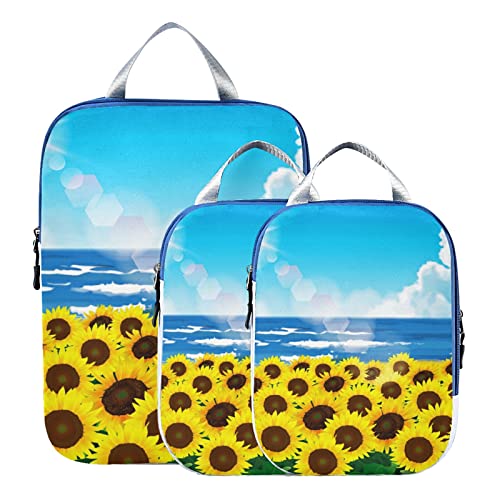 3set-Sunflower Sea Landscape