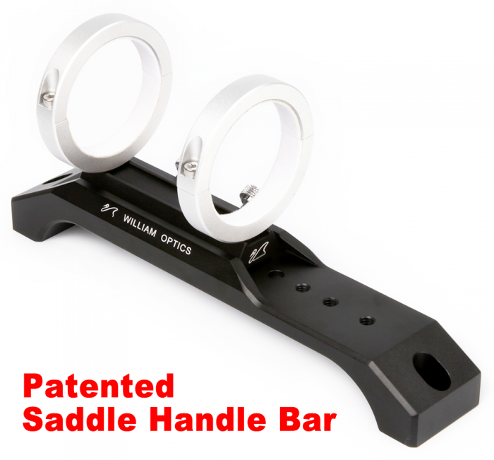 243mm Saddle Handle Bar with 50mm Guiding Rings - Patented Design for Bicycles & Motorcycles (M HC243BL GR50IISL) - Perfect for Road Bikes, Mountain Bikes & Motorcycle Upgrades