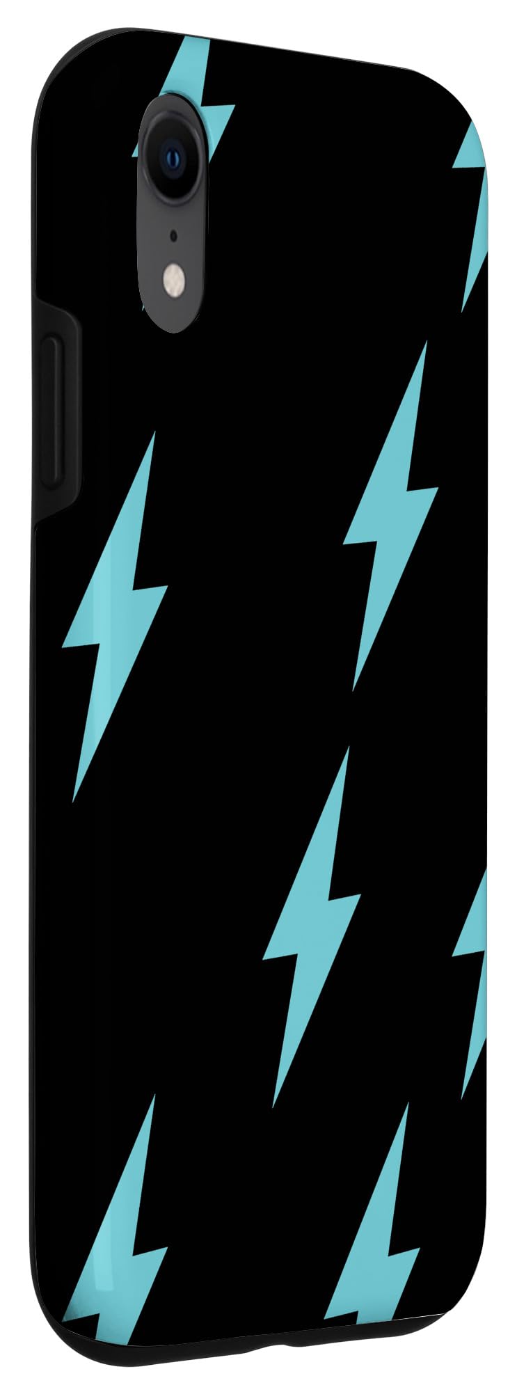 iPhone XR Case - Blue Lightning Design on Black Background | Shockproof & Slim Protective Cover for Daily Use, Work, and Travel