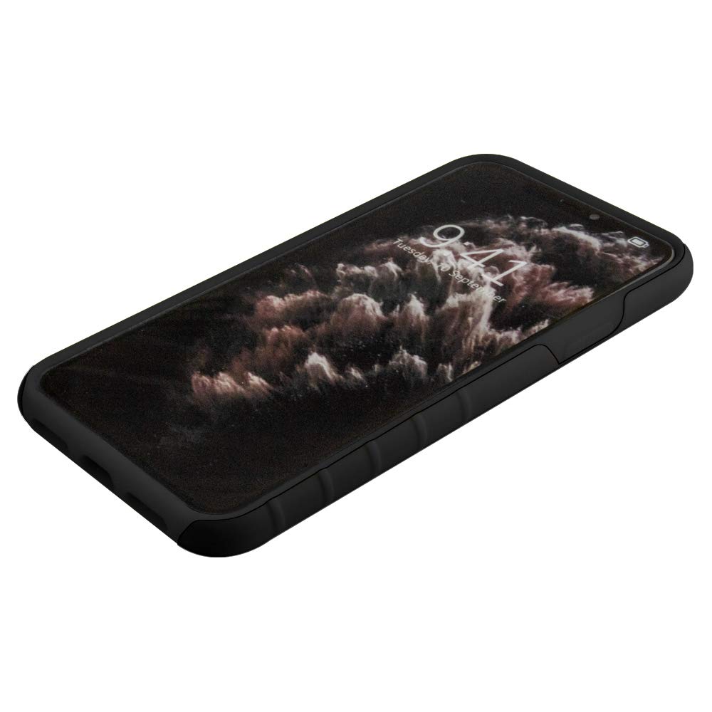 Military Grade Rugged iPhone 11 Pro Max Case - Shockproof Two-Piece Protective Cover with Custom License Plate Design - Perfect for Outdoor Adventures, Construction Work & Everyday Protection