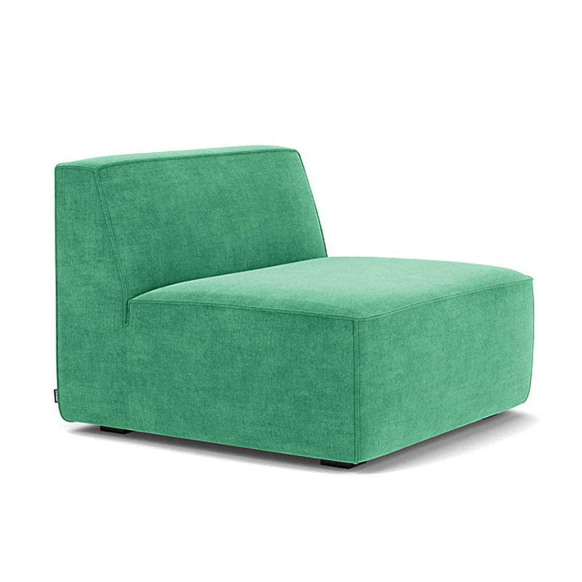 Modern Dane Fabric 1-Seater Modular Armless Sofa - Perfect for Small Spaces, Apartments & Contemporary Living Rooms