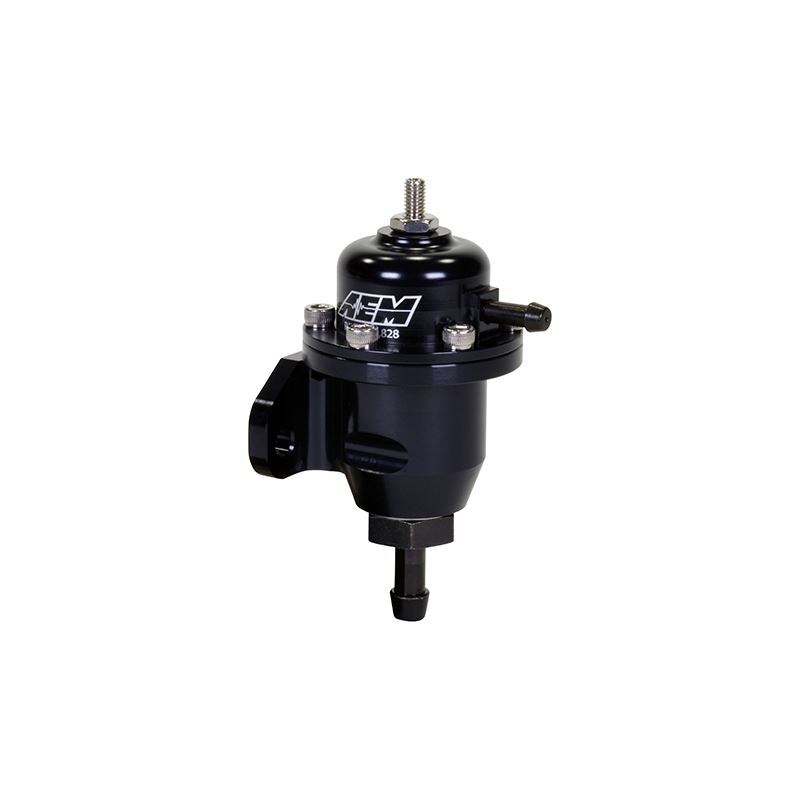 AEM Adjustable Fuel Pressure Regulator for 98-99 Acura CL, 00-05 Honda S2000, 98-02 Accord, 96-00 Civic - Black Performance Upgrade - Perfect for Racing & Engine Tuning