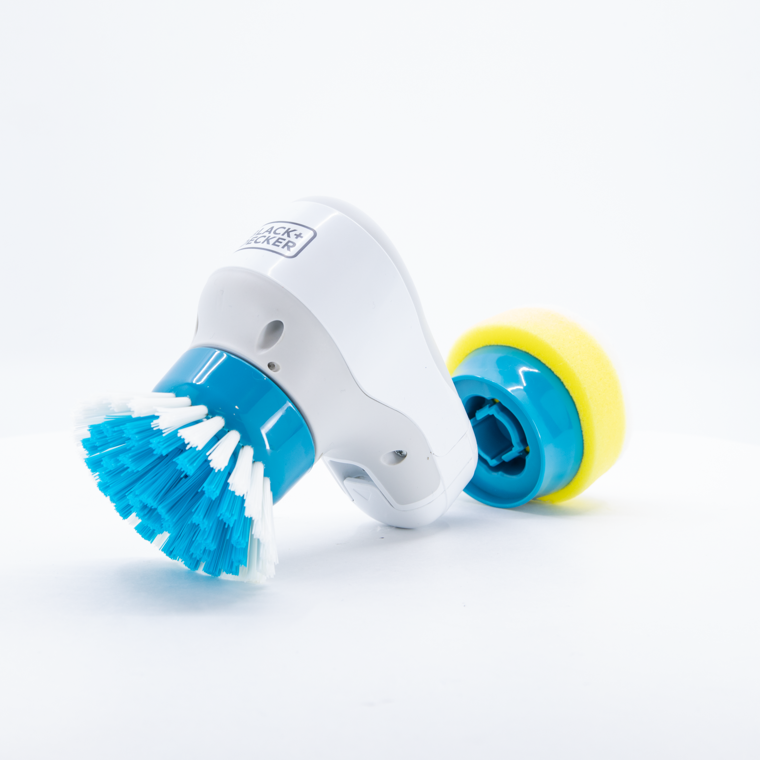 Grimebuster™ Power Scrubber Brush - Electric Cleaning Brush for Kitchen, Bathroom, Tile & Grout - Heavy Duty Scrubber with 5 Replaceable Heads - Perfect for Deep Cleaning Stains, Grime & Soap Scum