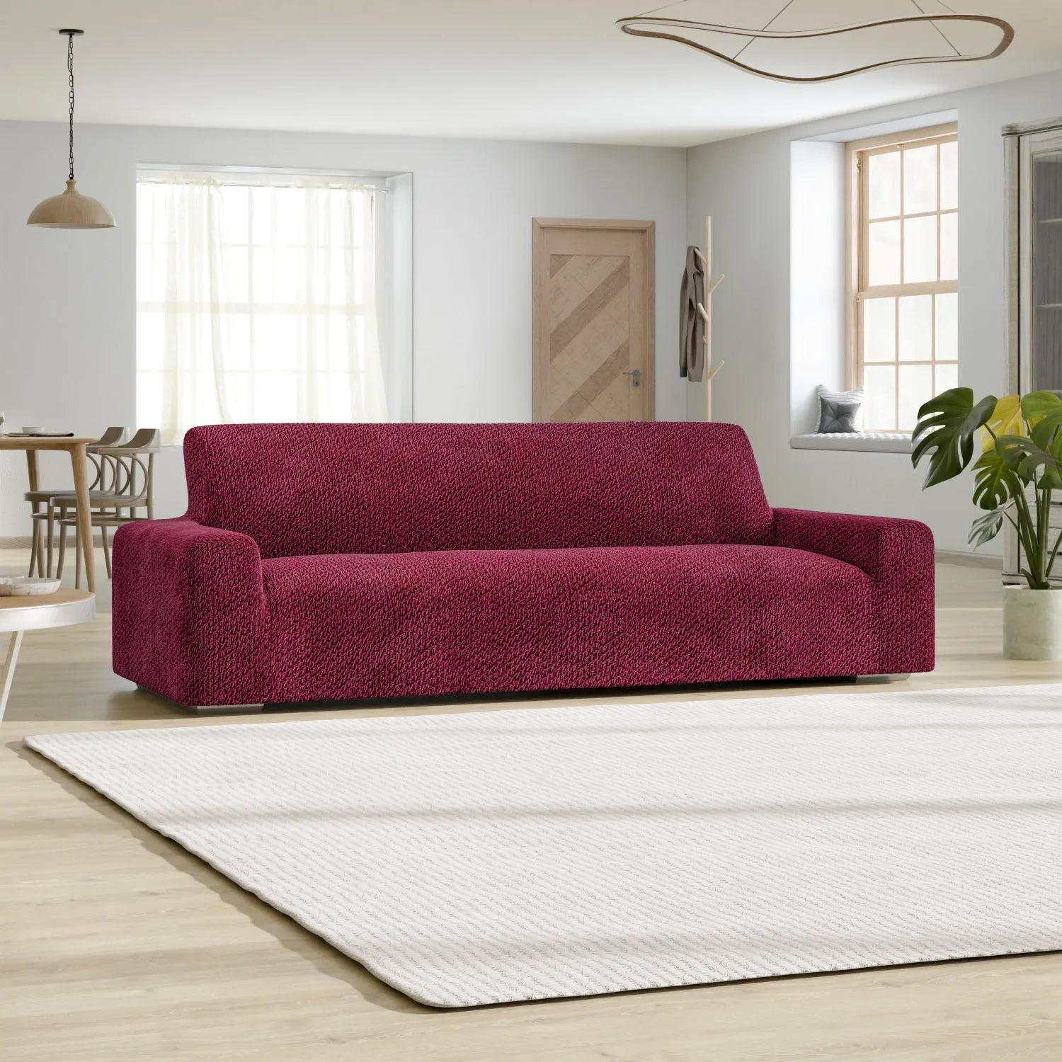 4-Seater Velvet Sofa Slipcover - Soft, Durable & Easy to Clean - Perfect for Living Room, Family Room & Home Theater