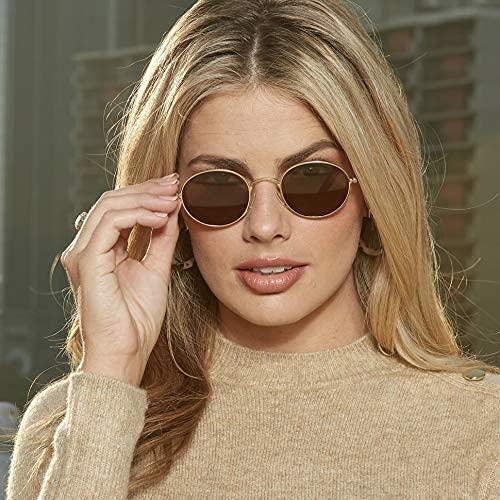 ThinOptics Milano Aluminum Case with Round Sunglasses - Stylish & Durable Eyewear for Outdoor Activities, Travel, and Everyday Use