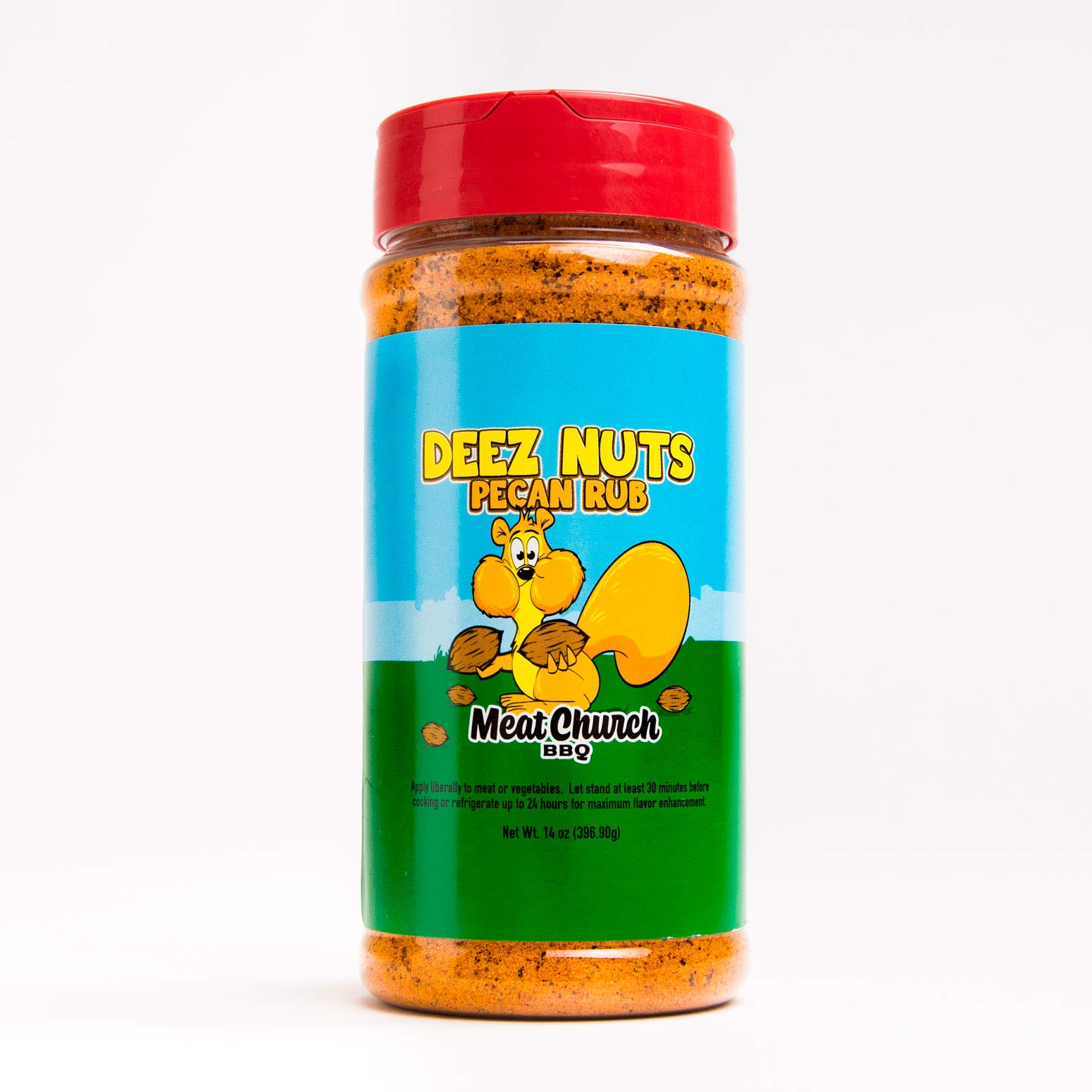 Meat Church Deez Nuts Honey Pecan BBQ Rub - 14 oz | Sweet & Smoky Seasoning for Grilling, Smoking & Roasting | Perfect for Ribs, Chicken & Pork