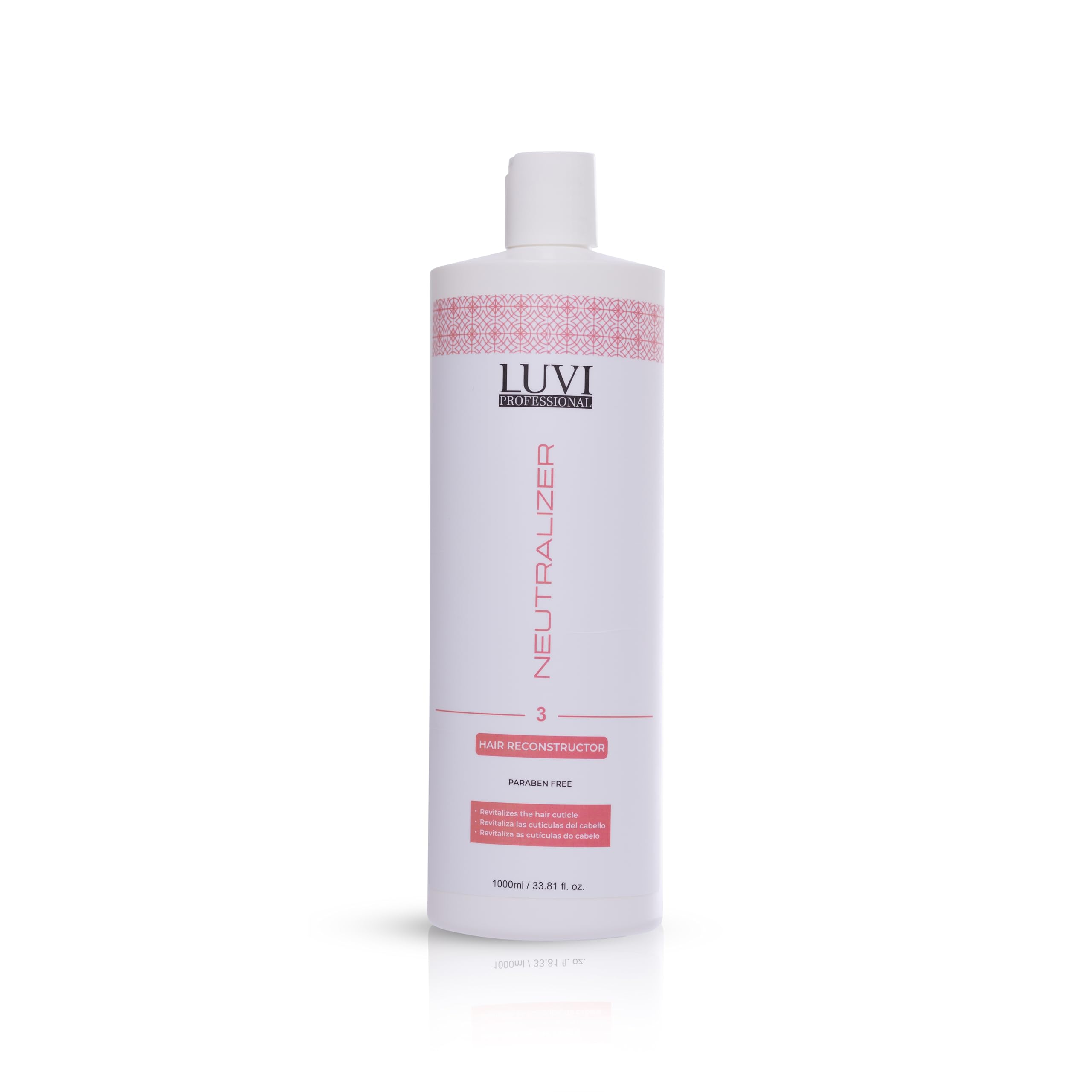 LUVI COSMETICS Neutralizer Hair Reconstructor - Intensive Capillary Care & Deep Hydration Treatment | Salon-Quality 33.81 fl oz (1000ml) for Color-Treated & Chemically Processed Hair | Perfect for Highlight Neutralization & Post-Dye Hair Repair at Home