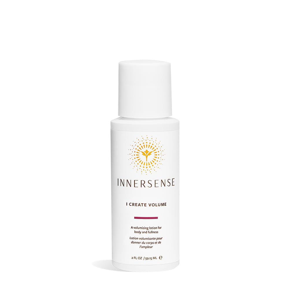 INNERSENSE Organic Beauty I Create Volume Hair Volumizing Lotion - 2 fl oz | Natural, Non-Toxic, Cruelty-Free Clean Haircare for Fine & Thin Hair - Perfect for Travel, Daily Styling & Volume Boost