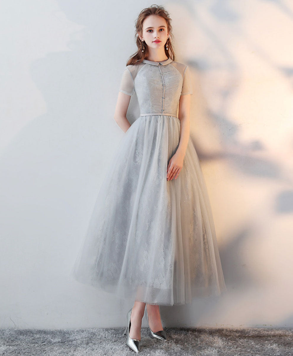 Elegant Purple High Neck Tulle Lace Prom Dress for Women - Homecoming Ball Gown with Long Sleeves - Perfect for Formal Dances, Evening Parties, and Special Occasions