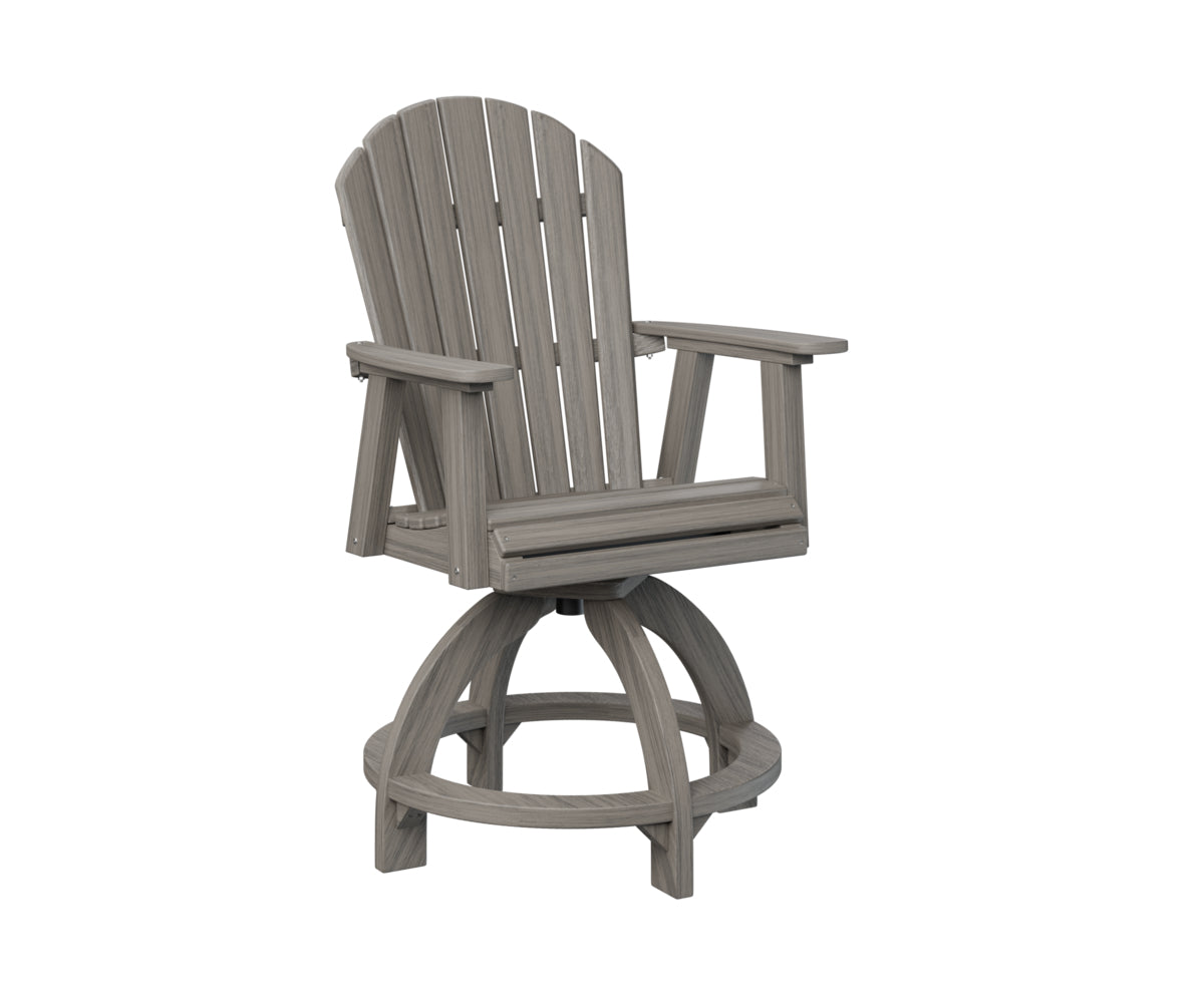 Berlin Gardens Comfo Back Swivel Counter Chair - Adjustable Height Bar Stool for Kitchen Island, Breakfast Nook & Home Decor - Comfortable Modern Seating for Dining & Entertaining