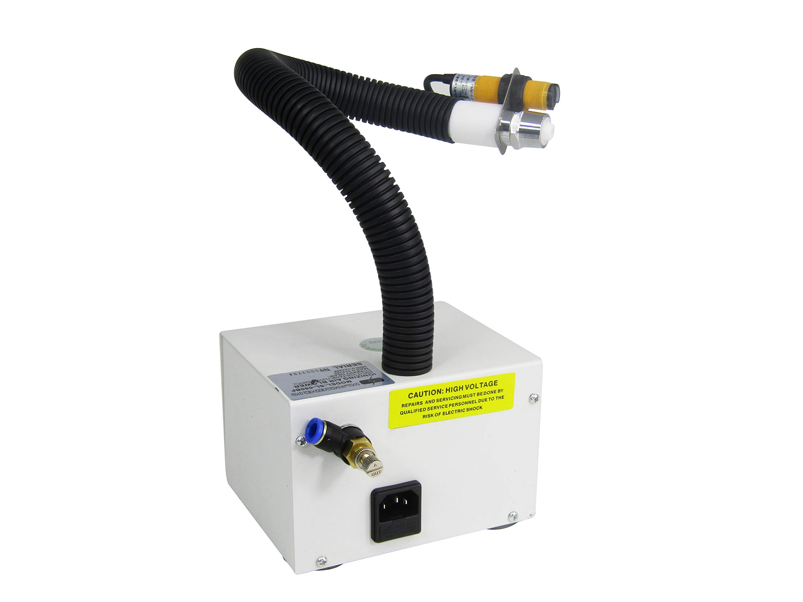 YUCHENGTECH Anti Static Air Gun - 110V Ionizing Air Snake Static Eliminator with Auto Induction for Electronics, PCB, and Cleanroom Use
