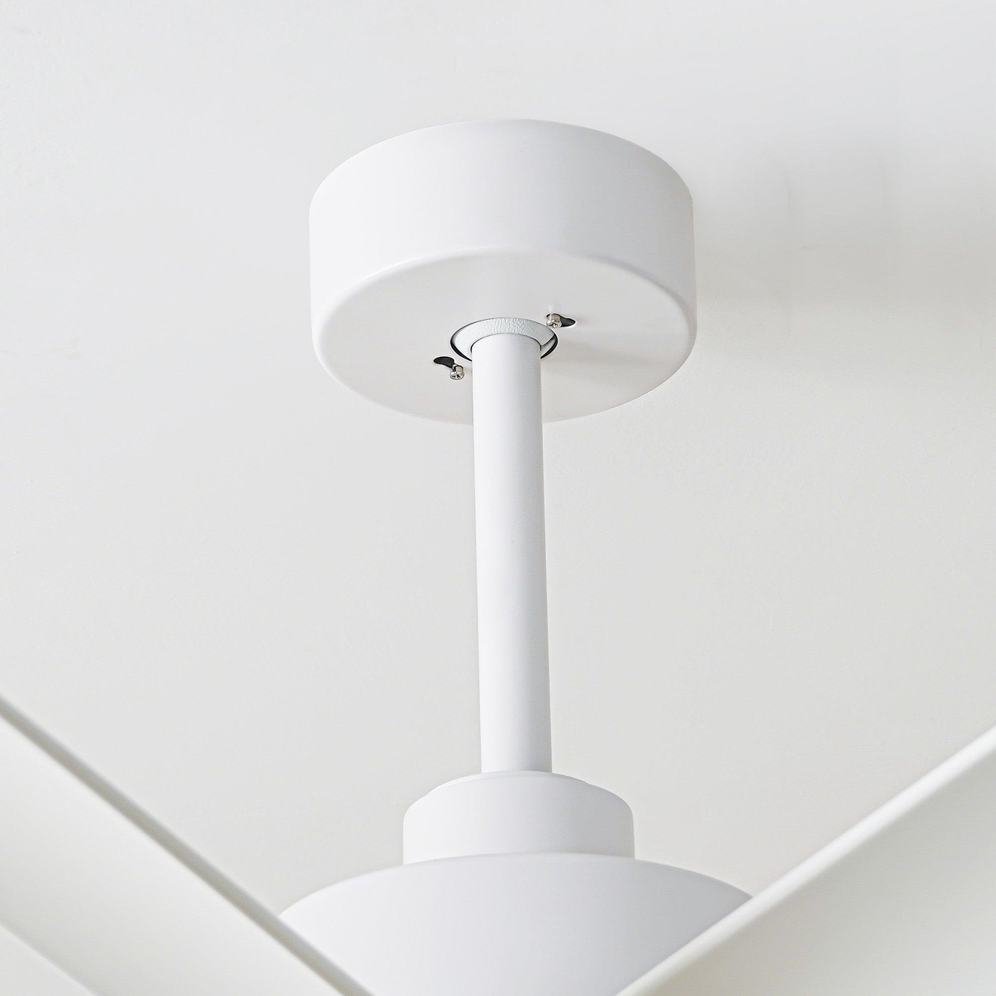 72 Inch Modern Smart Ceiling Fan with LED Light and Downrod Mount - Perfect for Living Room, Bedroom, and Office Cooling & Lighting