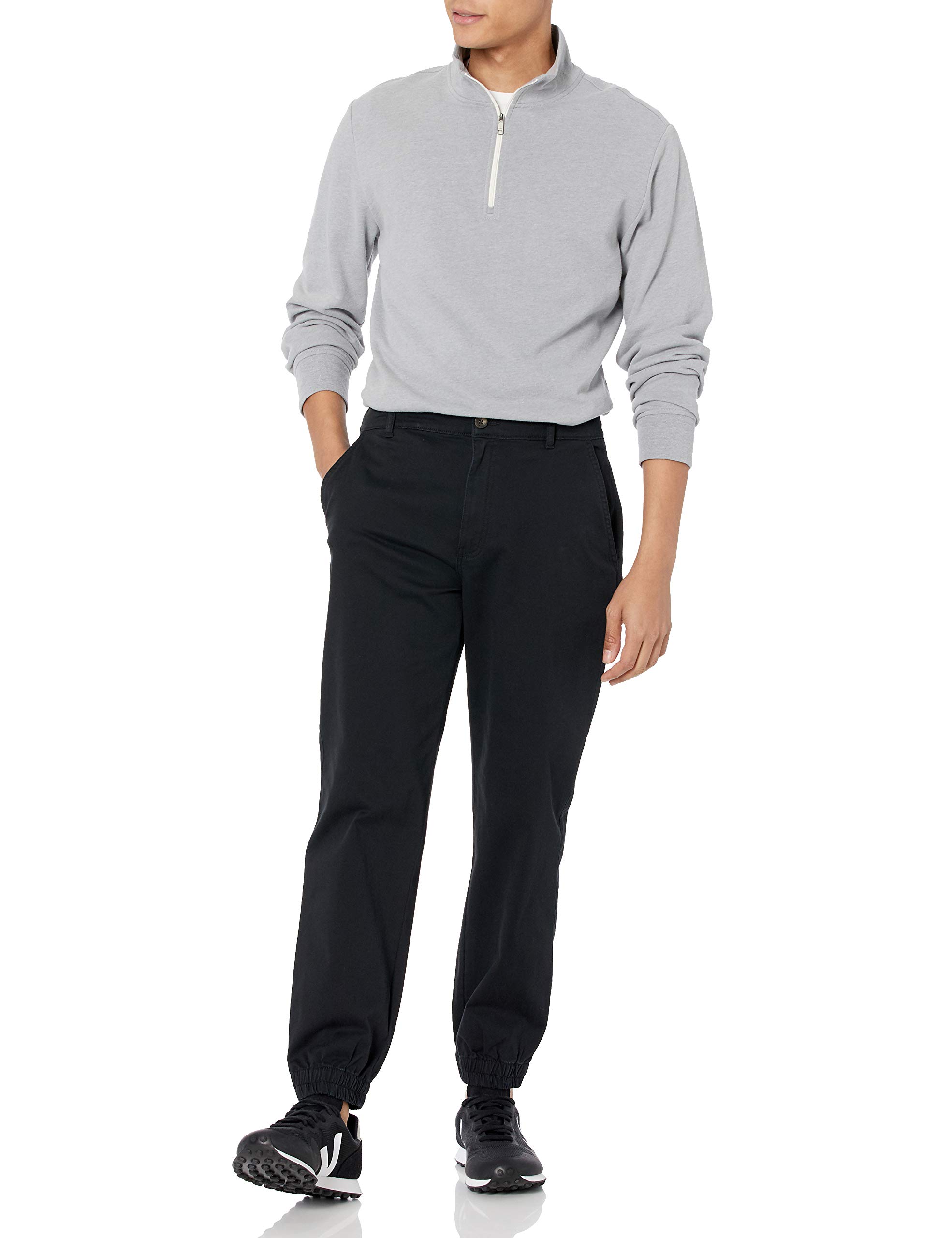 Amazon Essentials Men's Straight-Fit Chino Jogger Pants - Comfortable Casual & Work Wear for Everyday Use, Office, Travel & Outdoor Activities