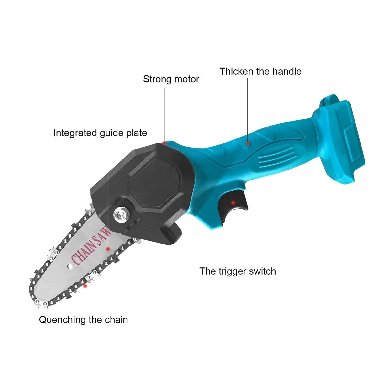 Portable Electric Pruning Saw - One-Handed Mini Chainsaw for Tree Trimming & Gardening | Perfect for Landscaping, Yard Work & DIY Projects