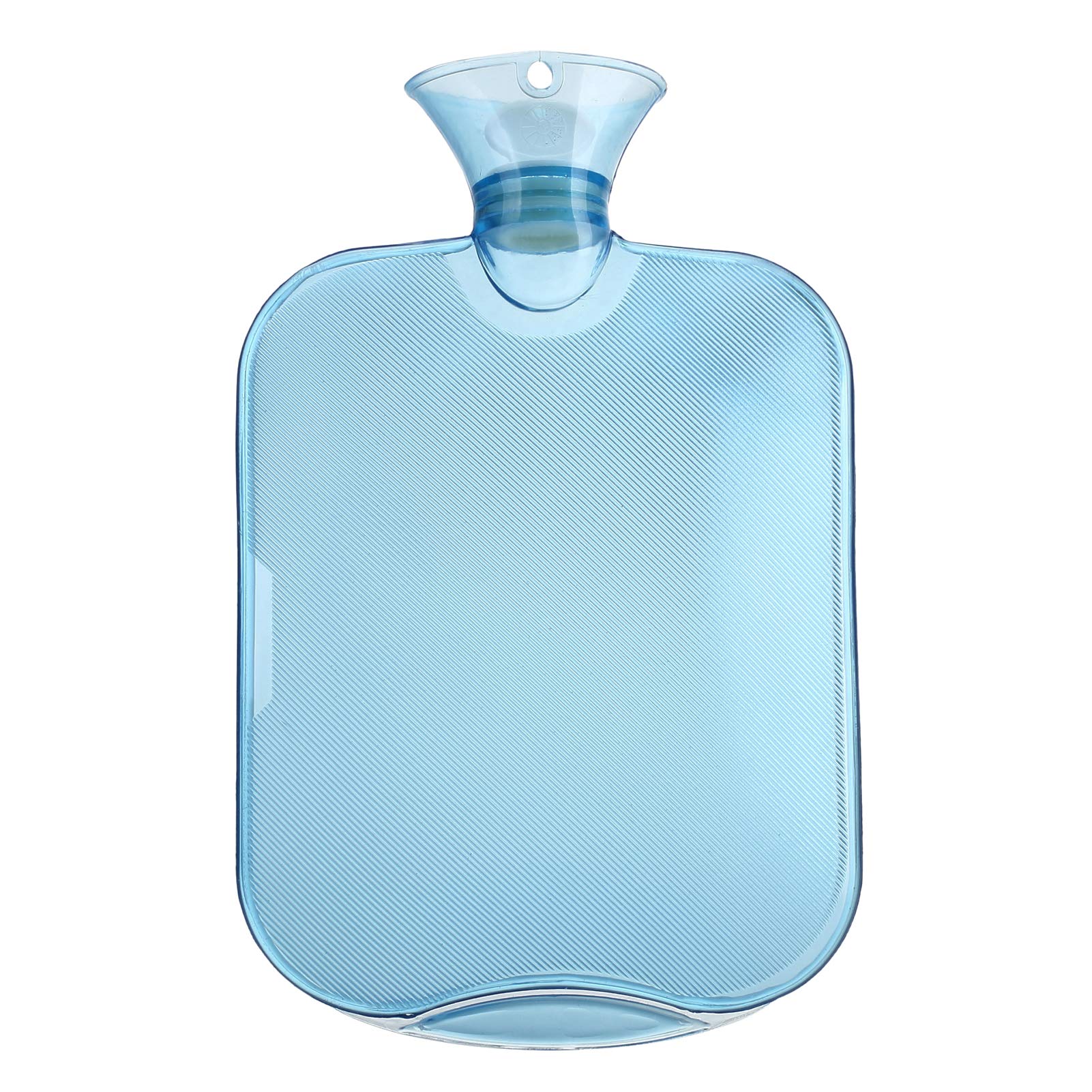 NUZYZ 2000ml Hot Water Bottle - High Density PVC, Transparent, Leak-Proof Hand Warmer for Pain Relief & Cold Weather Comfort - Perfect for Winter, Camping, and Home Use