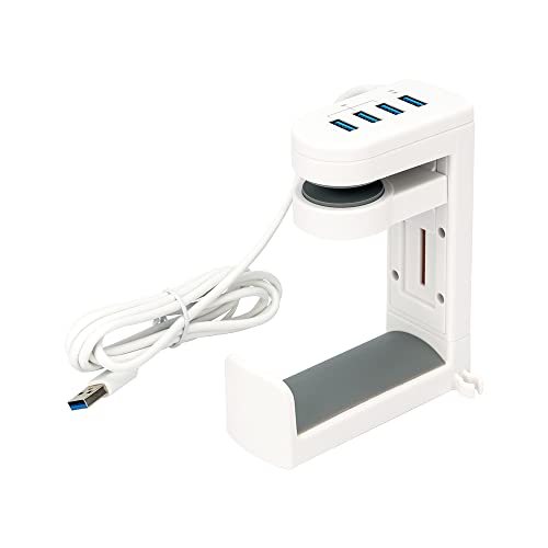 White Clip With Usb Hub