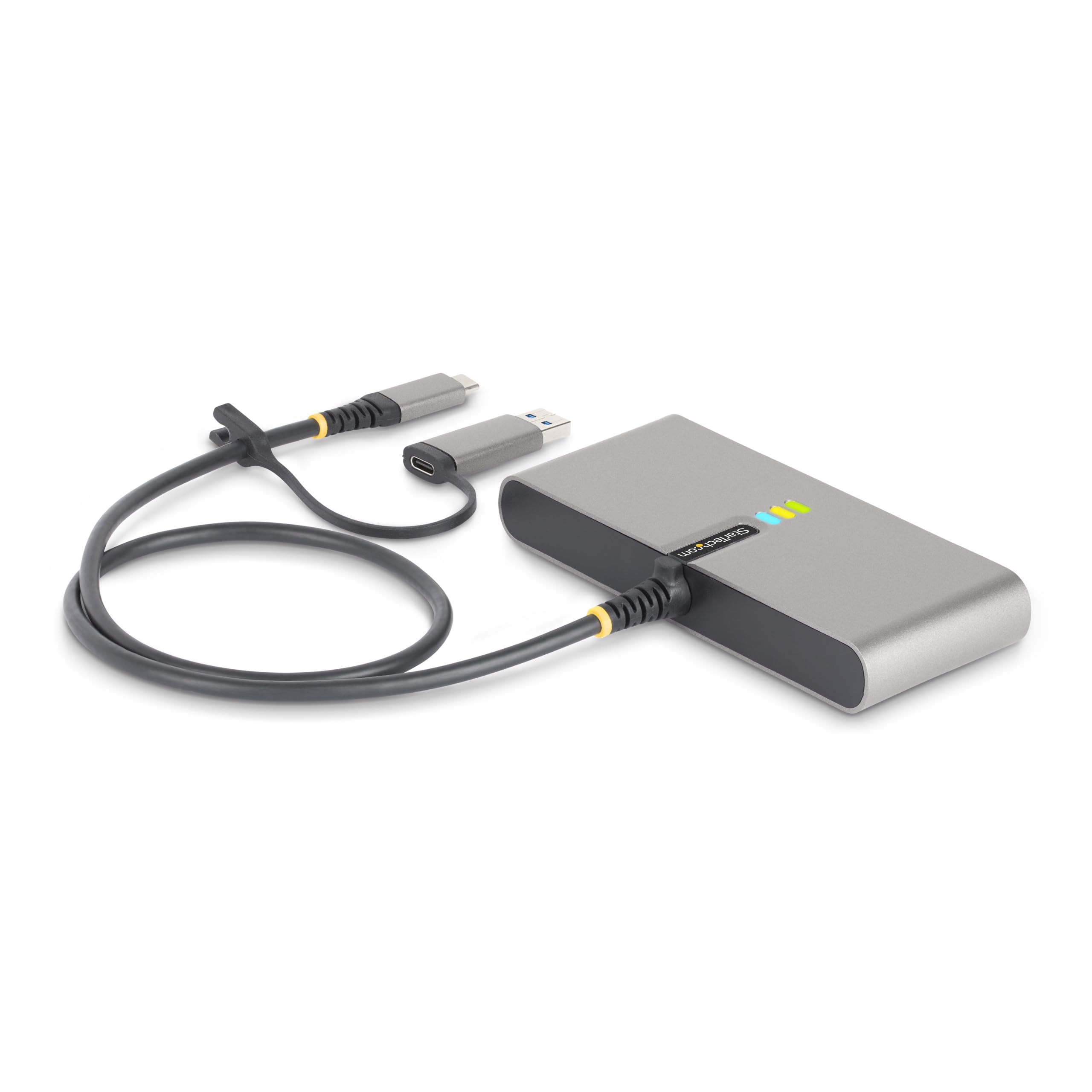 StarTech.com 2-Port USB-C Hub with Gigabit Ethernet & RS232 Serial Adapter | USB-C to USB-A Dongle | 100W Power Delivery | 2x USB-A 5Gbps Ports | Ideal for Laptops, Tablets & Workstations