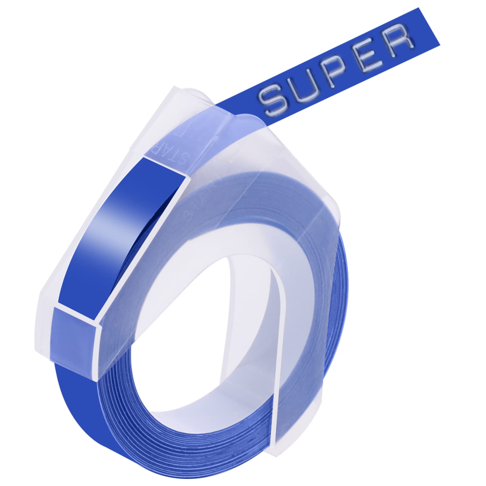 6 Pack Dymo 3D Plastic Embossing Label Tapes - 9mm (3/8