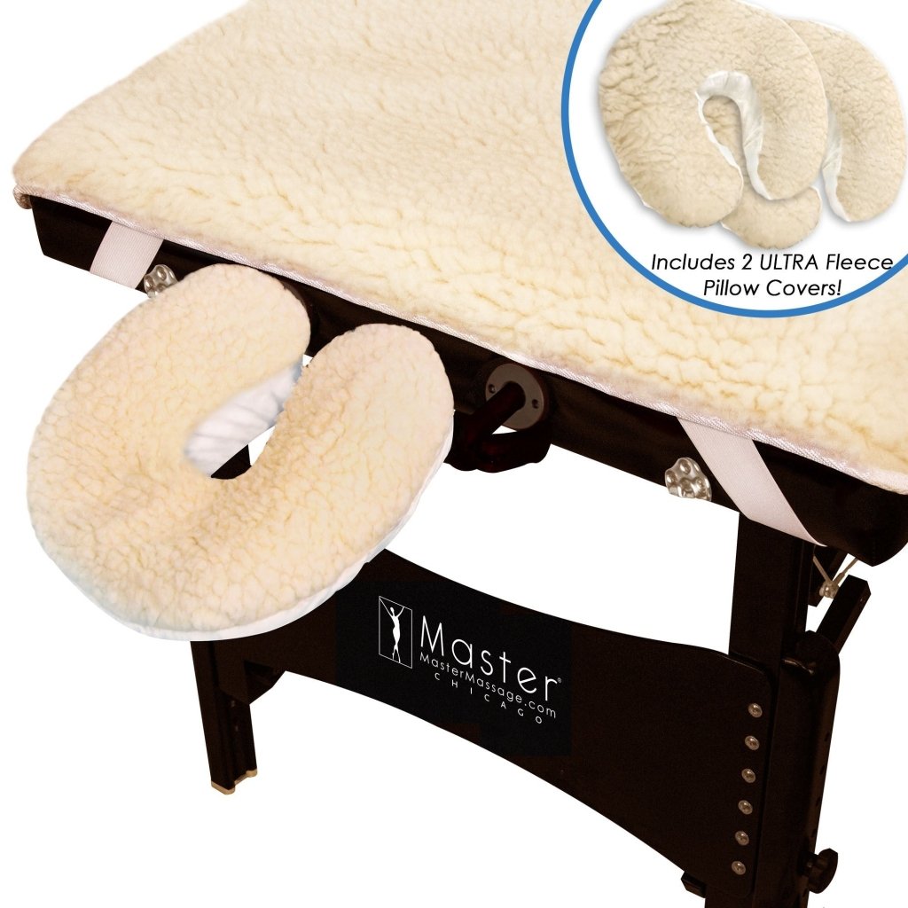 UltraFleece Massage Table Pad Set - 2X Thicker Premium Cushion for Spa & Physical Therapy - Perfect for Professional Massage Therapists, Chiropractors, and Home Use