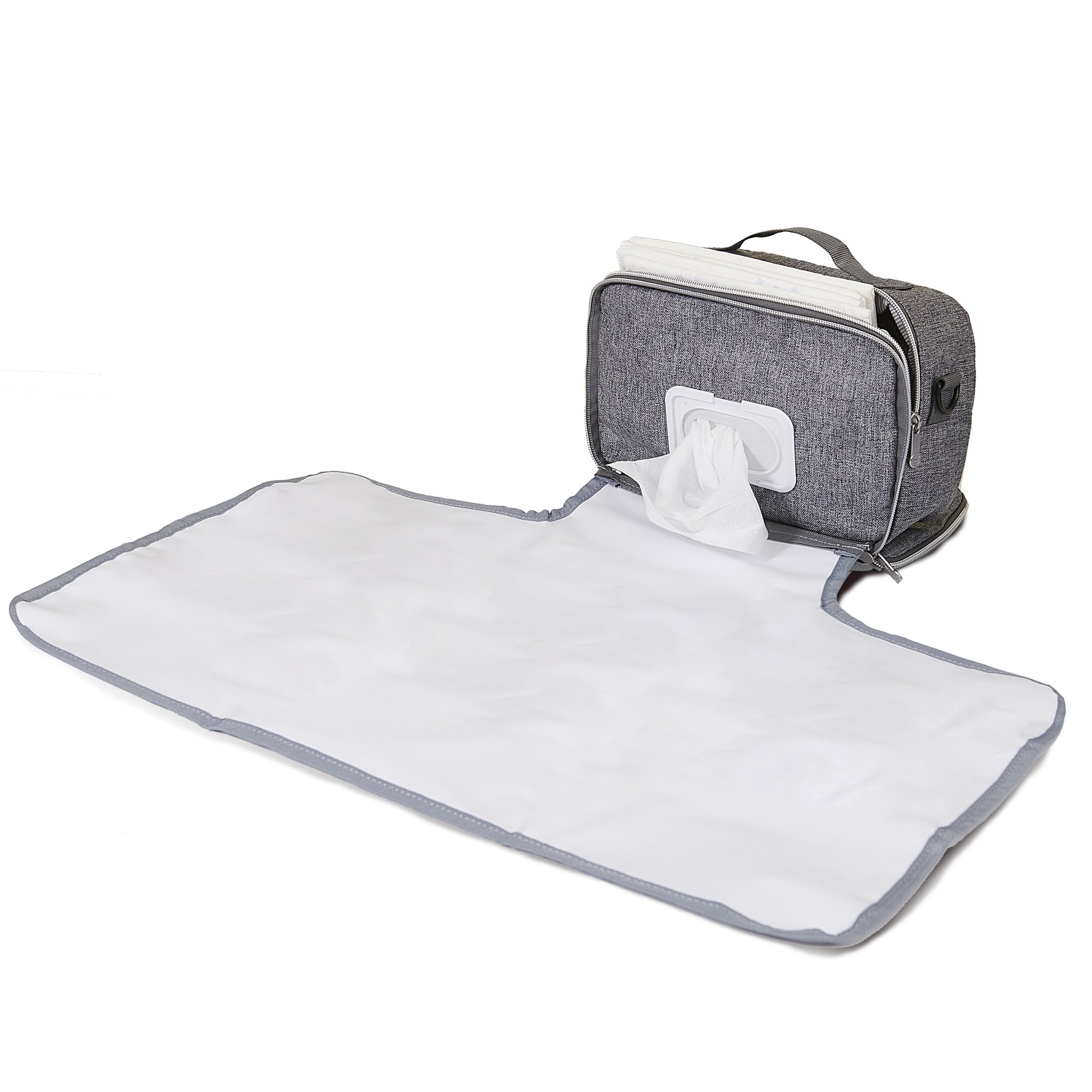 Portable Diaper Changing Bag - Waterproof Baby Diaper Organizer with Insulated Pocket for On-The-Go Parents | Perfect for Travel, Park & Shopping Trips