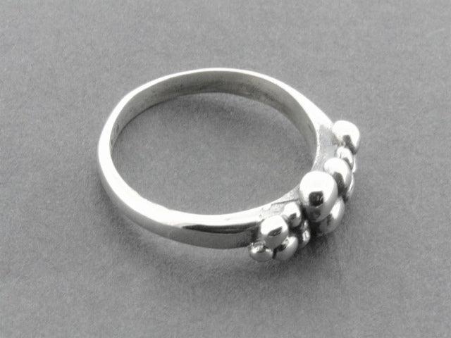 Sterling Silver Multi Bead Band Bracelet - Elegant Stackable Jewelry for Women, Perfect for Everyday Wear & Special Occasions