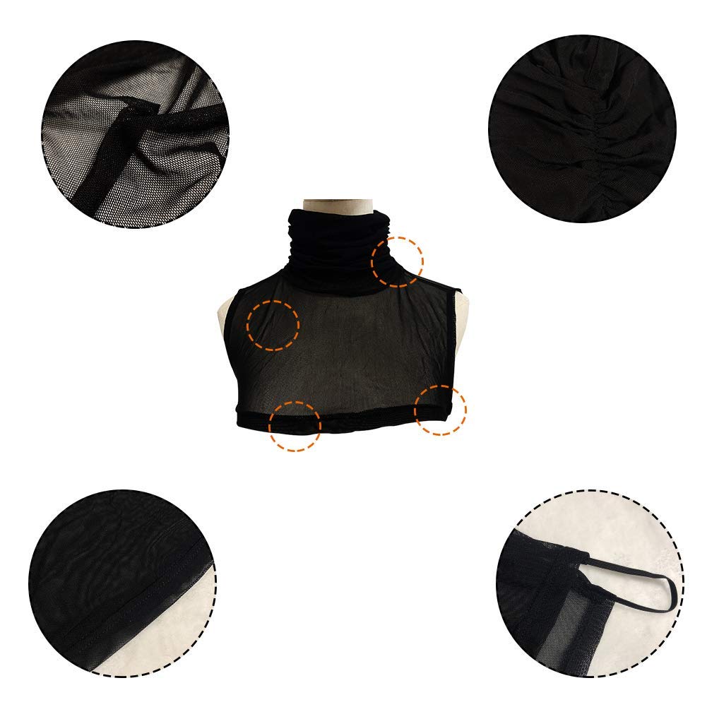 Elegant Women's Fake Lace Collar Detachable Turtleneck Dickey - Perfect for Autumn Layering, Office Wear & Fashion Outfits