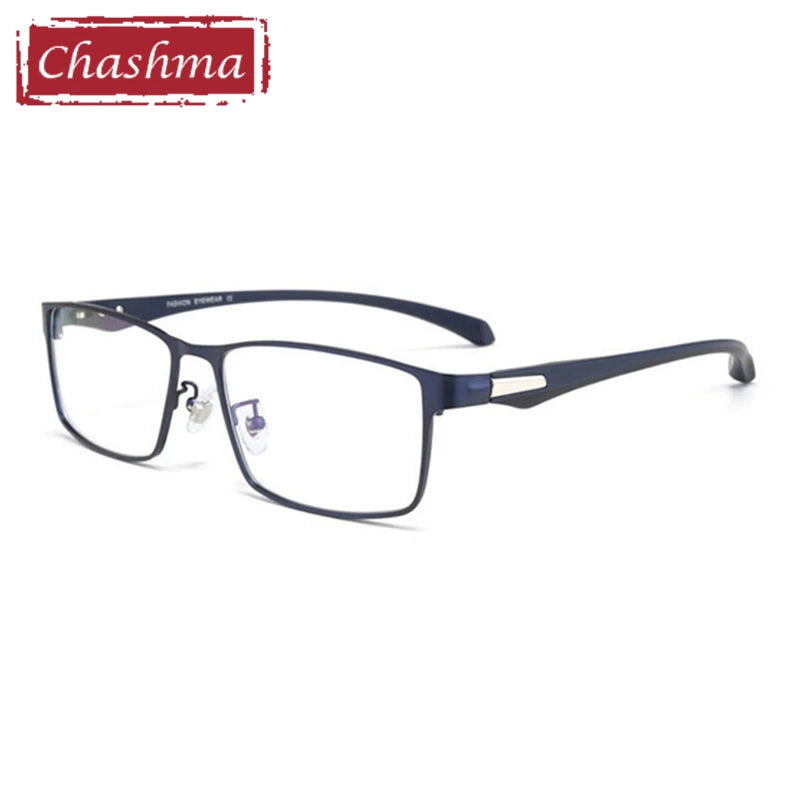 Men's Semi Full Rim Square TR90 Alloy Eyeglasses Frame 66071/85 - Lightweight & Durable for Work, Reading & Everyday Use