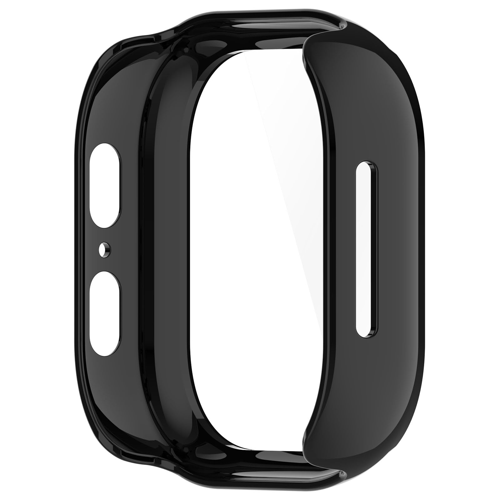 MOTONG Full Coverage PC Protective Case & Tempered Glass Screen Protector for Gizmo Watch 2 - Durable Scratch-Resistant Cover (Black) | Perfect for Kids' Outdoor Activities, School & Sports Protection