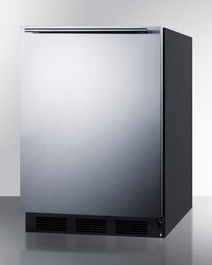 Accucold 24 Inch Wide Built-In All Refrigerator - ADA Compliant, Horizontal Handle, Stainless Steel (FF6BKBI7SSHHADA) - Perfect for Kitchens, Restaurants, and ADA-Compliant Spaces