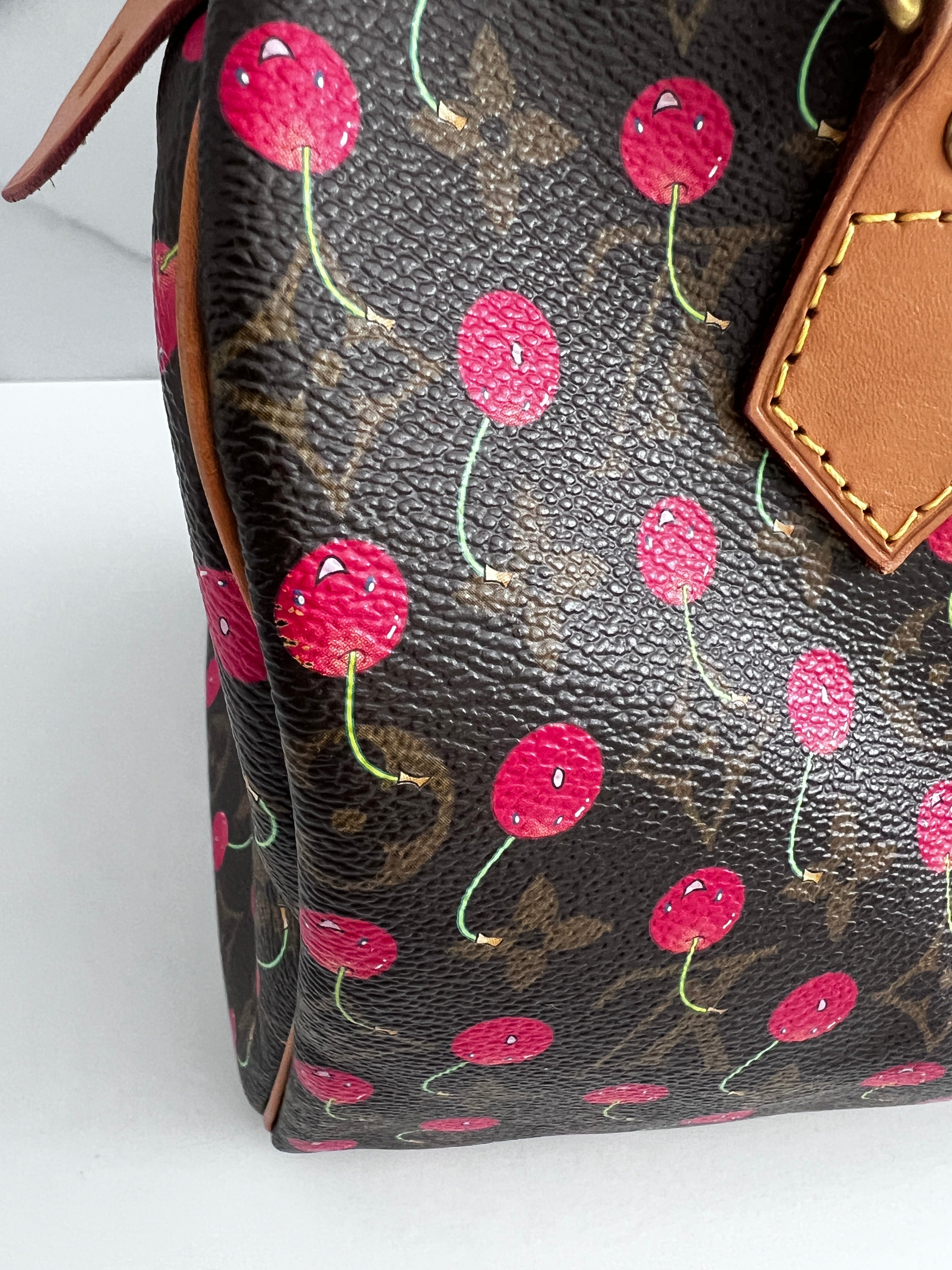 Louis Vuitton Monogram Cherry Speedy 25 Handbag - Stylish Crossbody Purse for Women, Perfect for Work, Travel & Everyday Use
